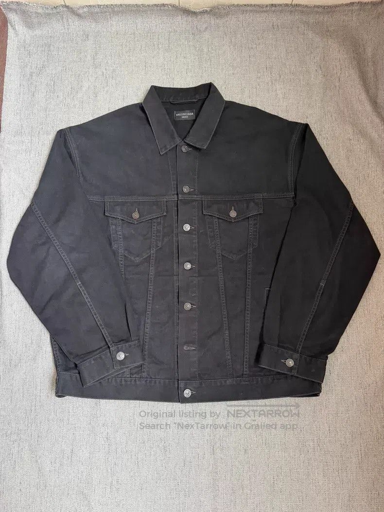 Balenciaga Balenciaga Double B distressed destroy denim jacket Size US S / EU 44-46 / 1 - 2 Thumbnail