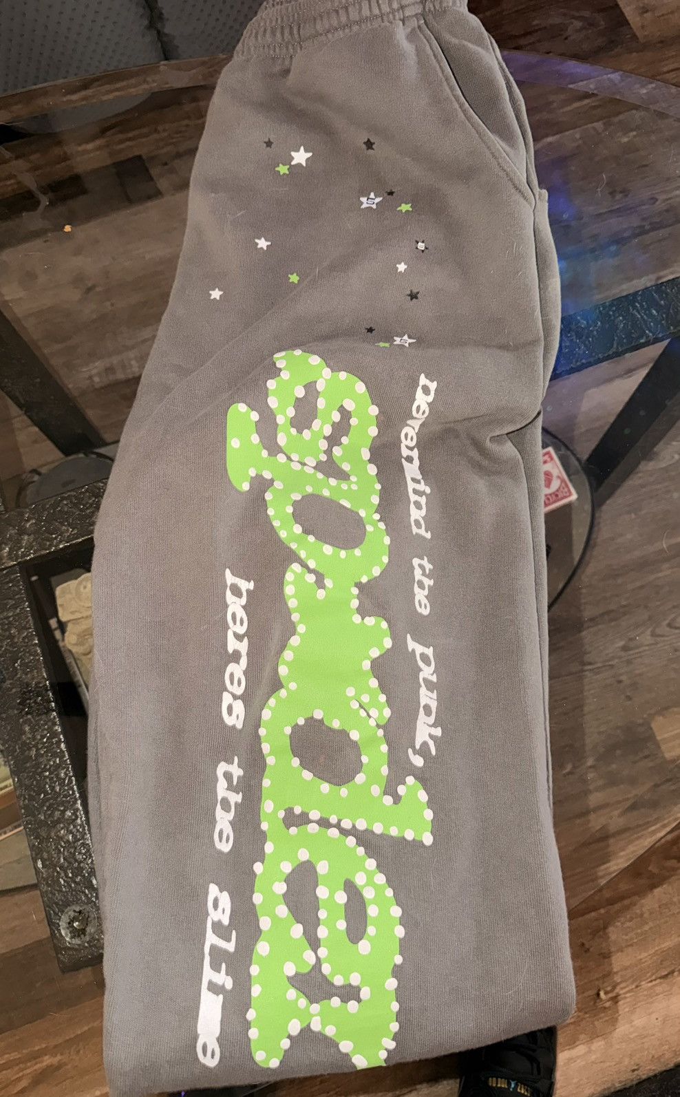 Sp5der Grey punk v2 Sp5der sweats Size US 30 / EU 46 - 1 Thumbnail