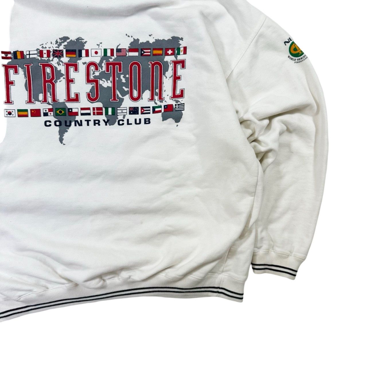 Vintage Vintage 90s Firestone Country Club Collared Graphic Sweater Size US XL / EU 56 / 4 - 3 Thumbnail