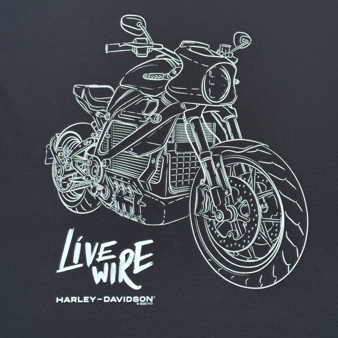 Harley Davidson Harley Davidson Livewire 2020 Black Graphic Tee Size L GUC Size US L / EU 52-54 / 3 - 2 Thumbnail