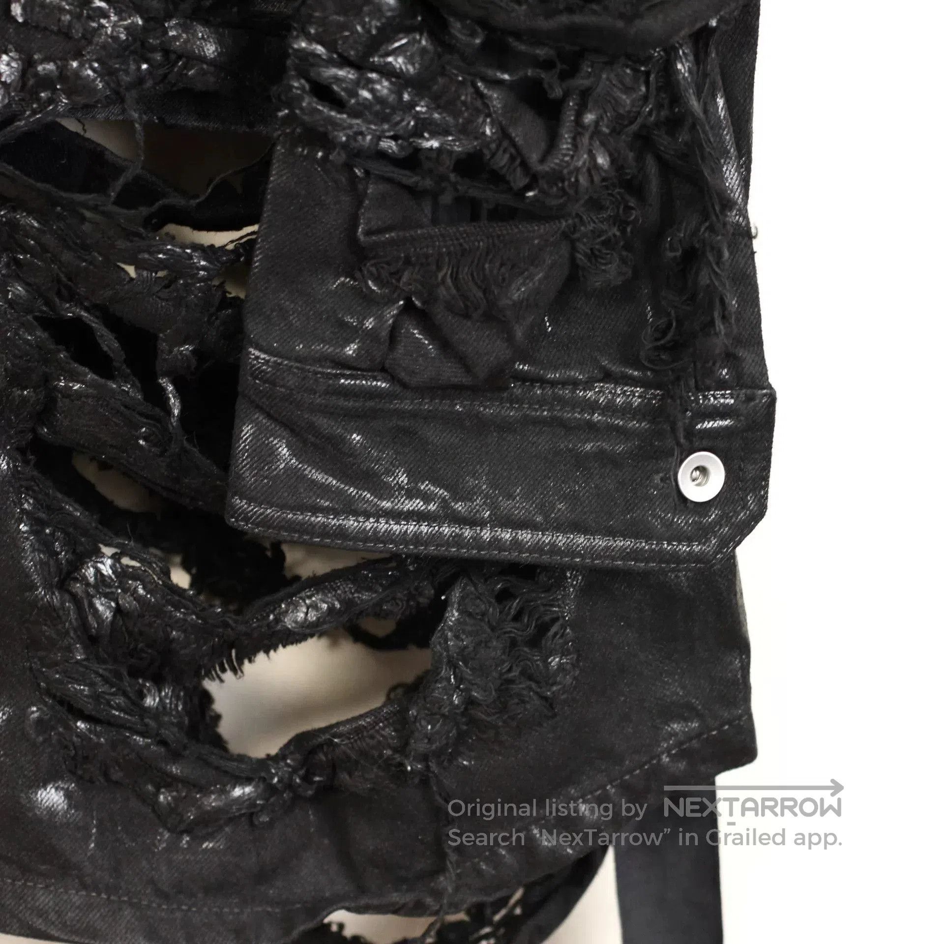 Rick Owens Rick Owens Distressed Waxed Jacket. Size US M / EU 48-50 / 2 - 3 Thumbnail