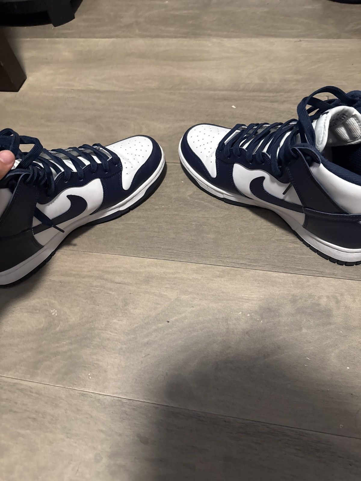 Nike Navy Blue Dunk High Size US 9.5 / EU 42-43 - 7 Thumbnail