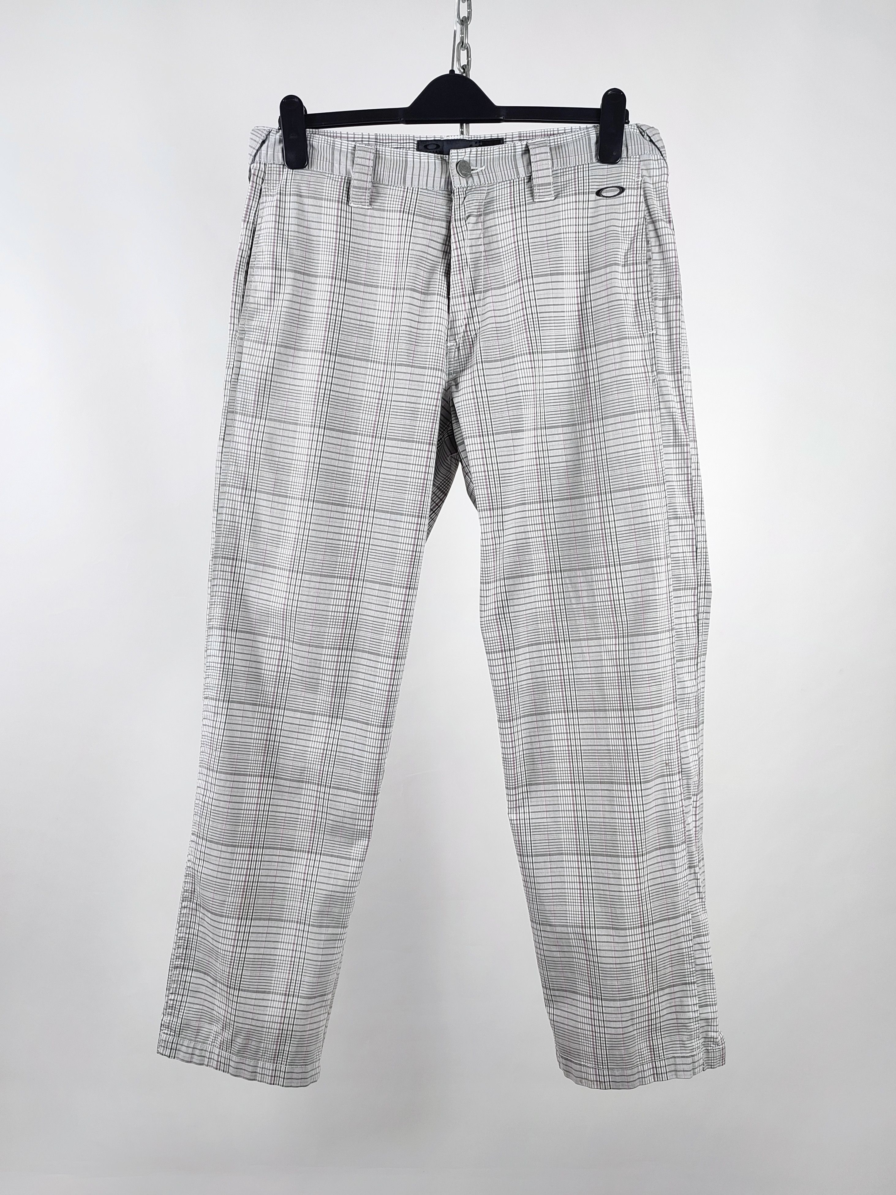 Oakley Y2K Oakley Multicolor Check Straight Nylon Pants Trousers Size US 32 / EU 48 - 2 Thumbnail