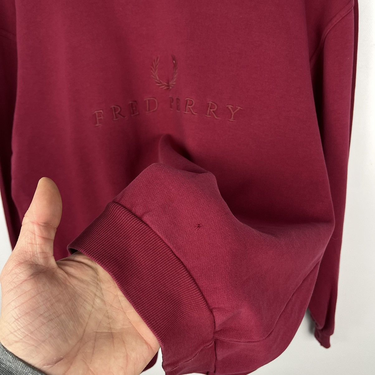 Fred Perry Vintage Fred Perry big logo y2k sweatshirt 90’s Size US L / EU 52-54 / 3 - 12 Thumbnail