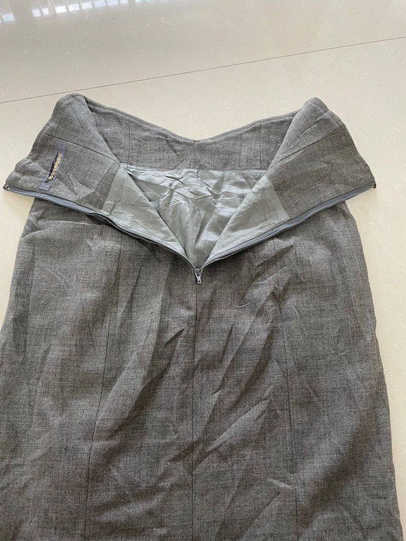 Issey Miyake issey miyake size:s Light grey straight skirt 2505-Nextarr Size 31" - 3 Thumbnail