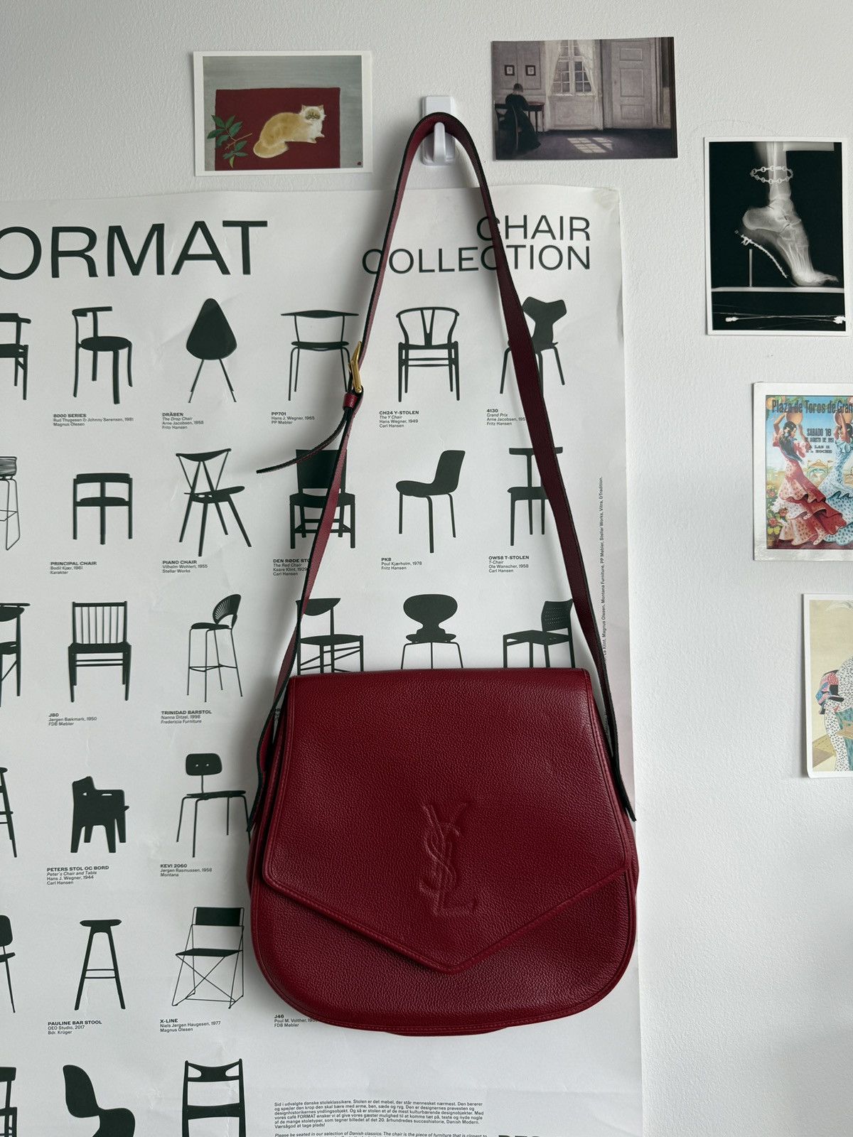 Yves Saint Laurent Vintage 90s Yves Saint Laurent YSL logo leather crossbodybag Size ONE SIZE - 1 Thumbnail