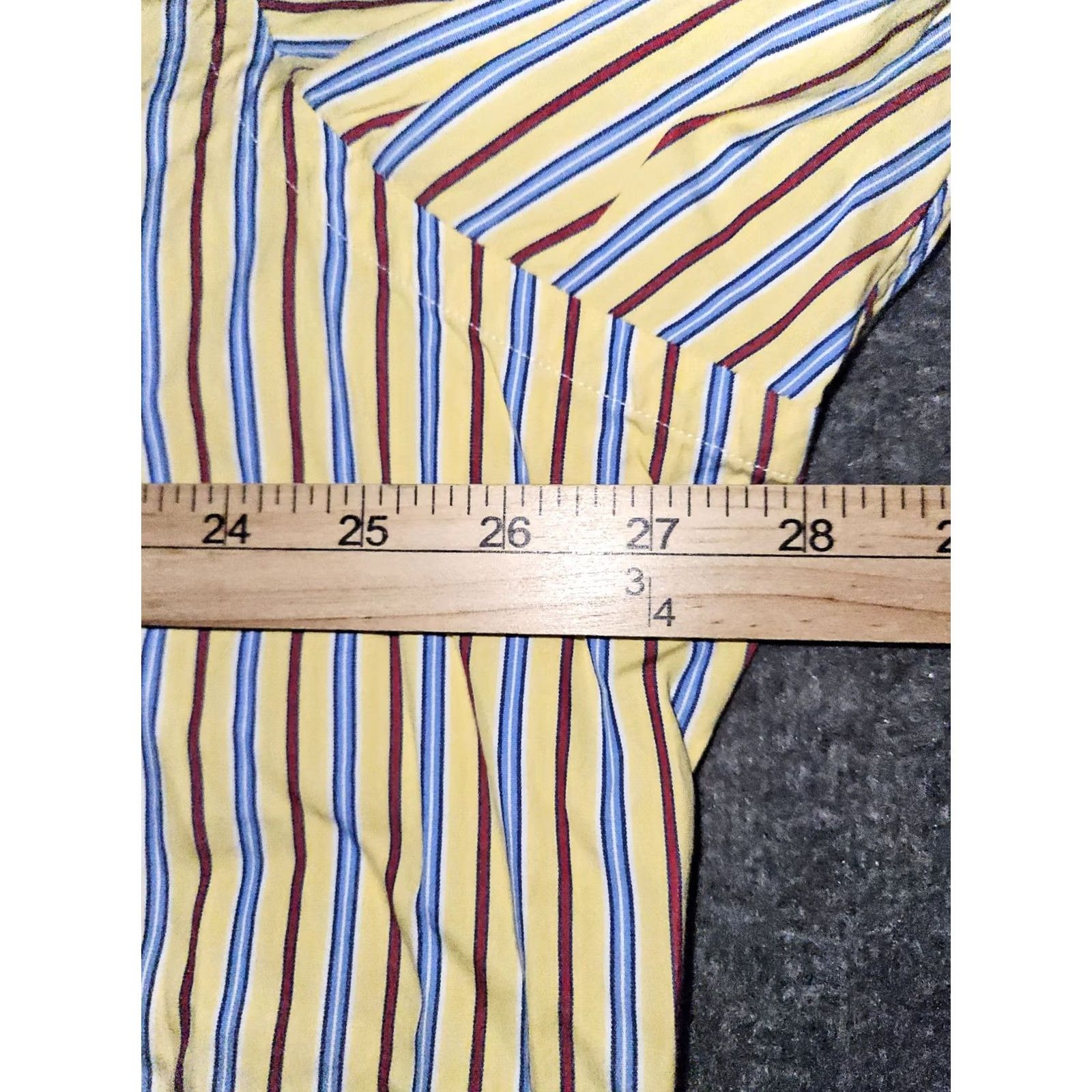 Ralph Lauren Ralph Lauren Button-Down Shirt Men 2XL Classic Fit Yellow Striped Preppy Shirt Size US XXL / EU 58 / 5 - 3 Thumbnail