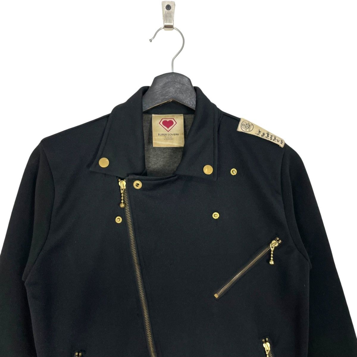 Super Lovers Vintage Super Lovers Rock Punk Jacket Double Collar Big Logo Size US S / EU 44-46 / 1 - 9 Thumbnail