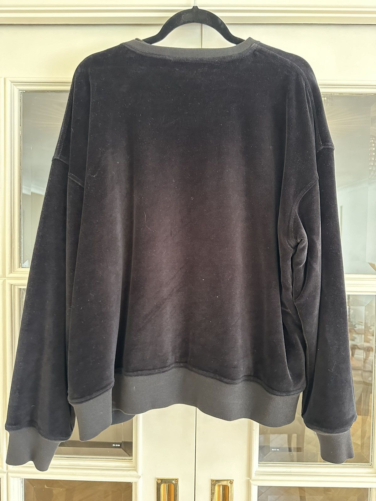 Haider Ackermann GRAIL Rare HA Double Layer Black Velvet Sweater *Last Drop* Size US M / EU 48-50 / 2 - 5 Thumbnail