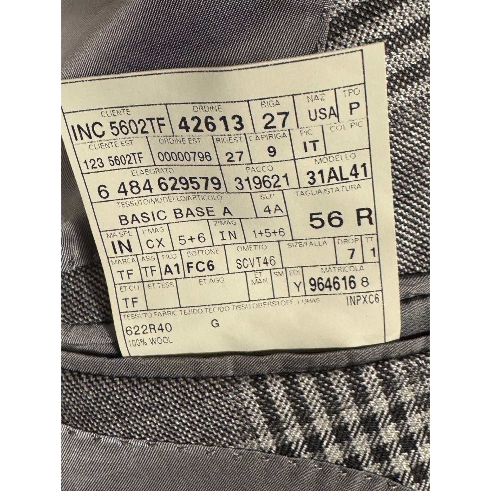 Tom Ford Tom Ford Gray Plaid Peak Lapel Wool Blazer 56R 46R US Size 46R - 5 Thumbnail