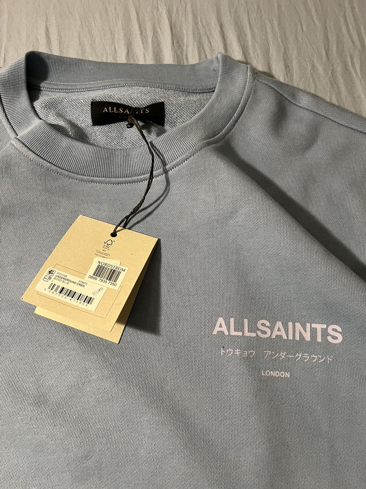Allsaints All-Saints Crew Neck Sweatshirt Size US L / EU 52-54 / 3 - 3 Thumbnail