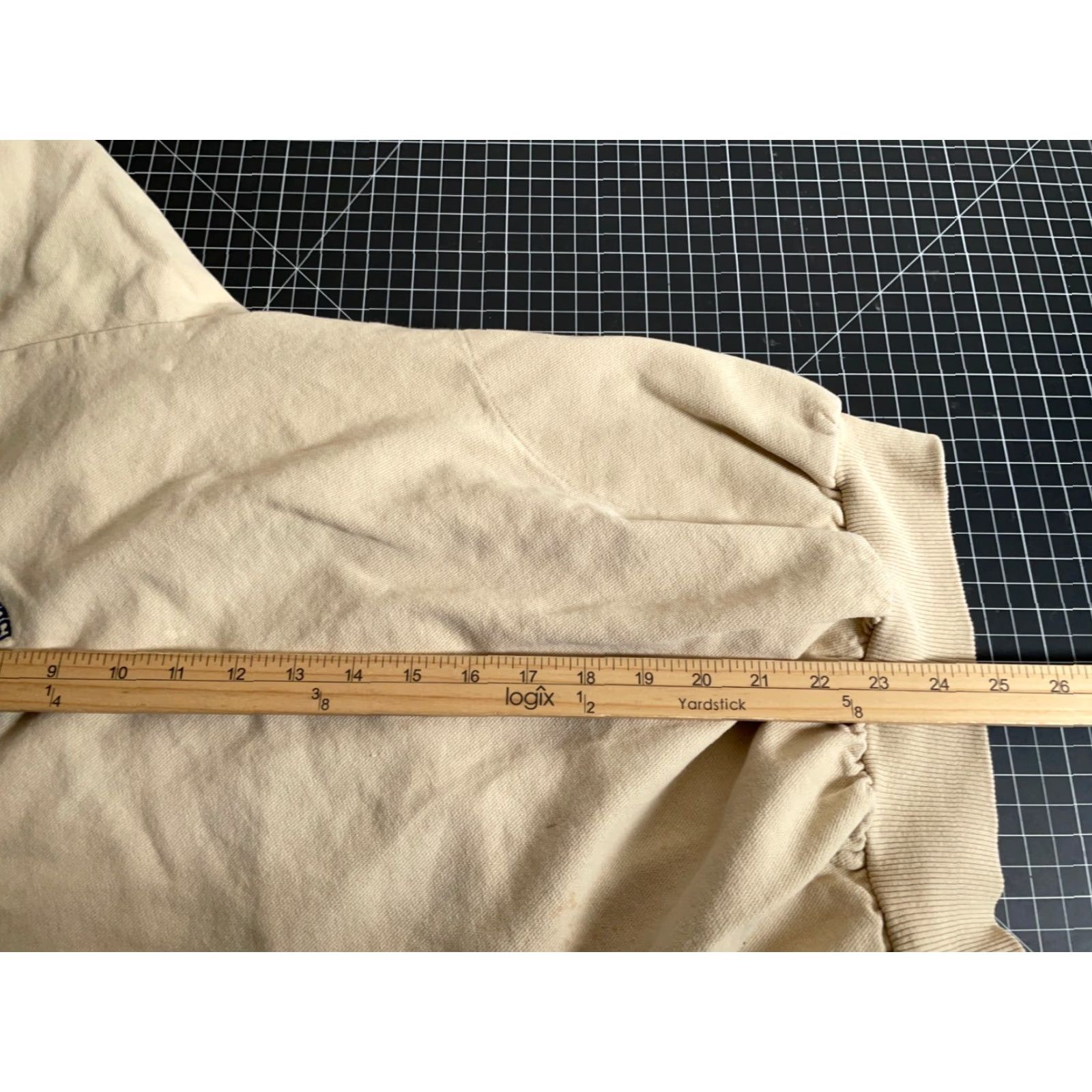 Vintage VTG WEK Sweatshirt Shirt Adult M Beige Embroidered Oversized 90s City Preppy Retro Collared Pockets - Pullover Mens Size US M / EU 48-50 / 2 - 6 Thumbnail