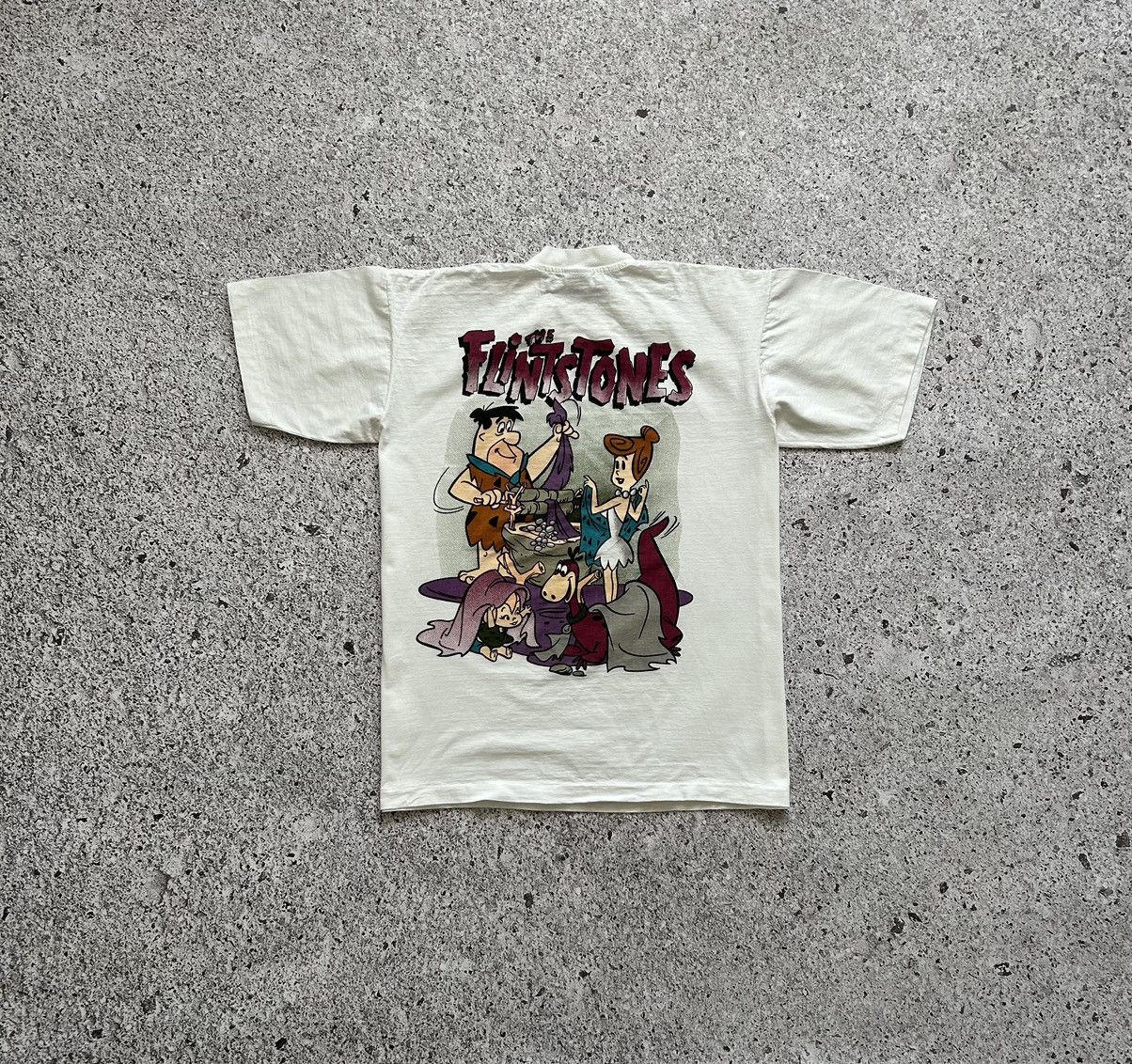 Cartoon Network × Vintage Vintage 90ʼs Cartoon THE FLINTSTONES T-Shirt Size US L / EU 52-54 / 3 - 3 Thumbnail