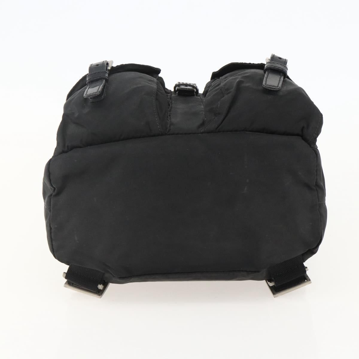 PRADA Backpack Nylon Black Silver Auth YKZ1087 PRADA Backpack Nylon Black Silver Auth YKZ1087 - Jerrillo main image 4