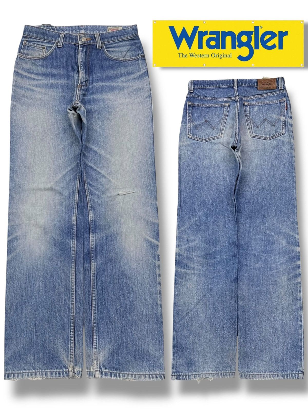 Wrangler Vintage Wrangler Red Tab Japan - Faded Wash Denim Size US 29 - 1 Thumbnail