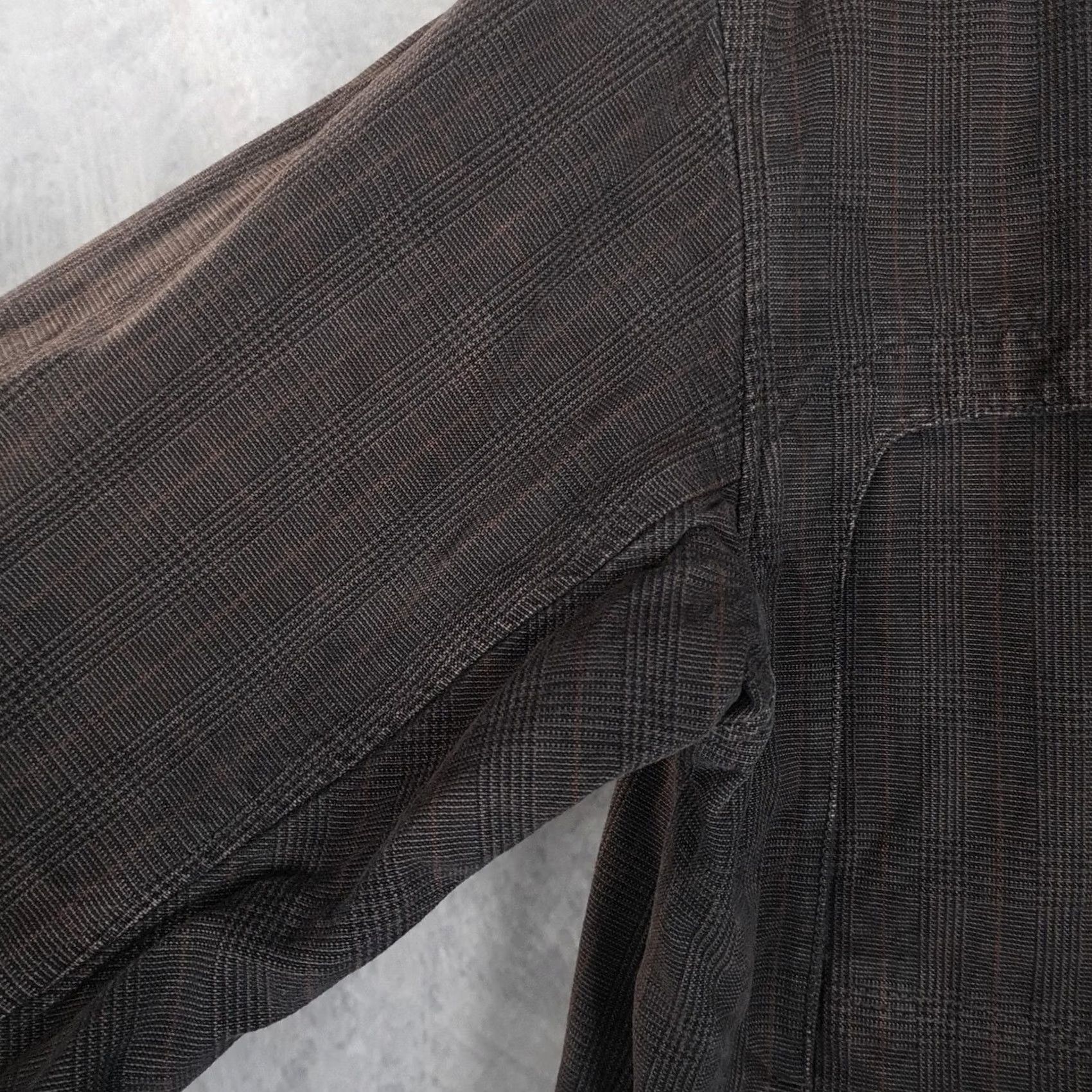 Vintage REI Mens Large Brown Plaid Organic Cotton Jacket Short Full Zip Lined Pockets Military Style Casual Travel Size US L / EU 52-54 / 3 - 7 Thumbnail