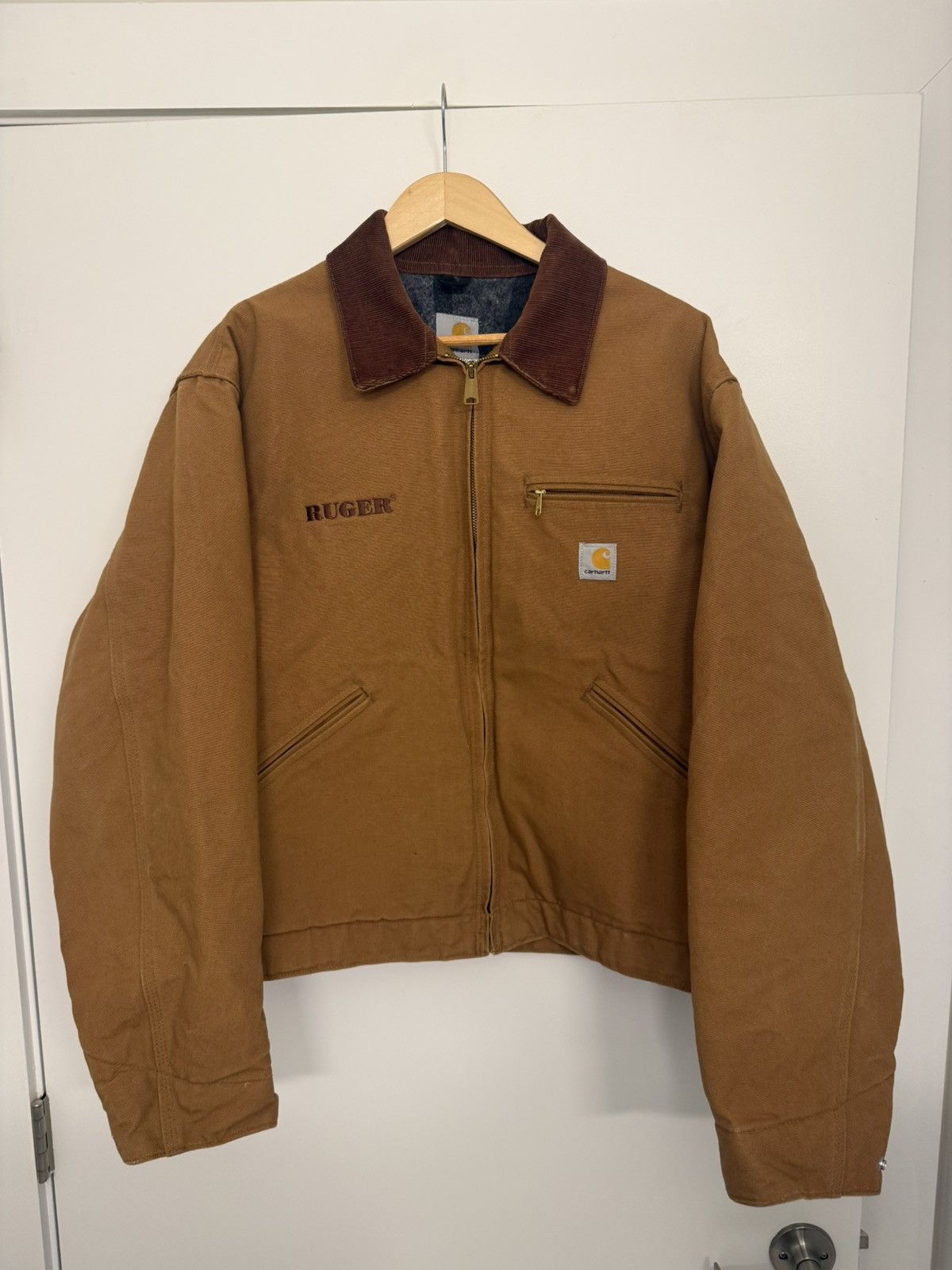 Carhartt Brown Duck UJ01 Detroit Size US XL / EU 56 / 4 - 1 Thumbnail