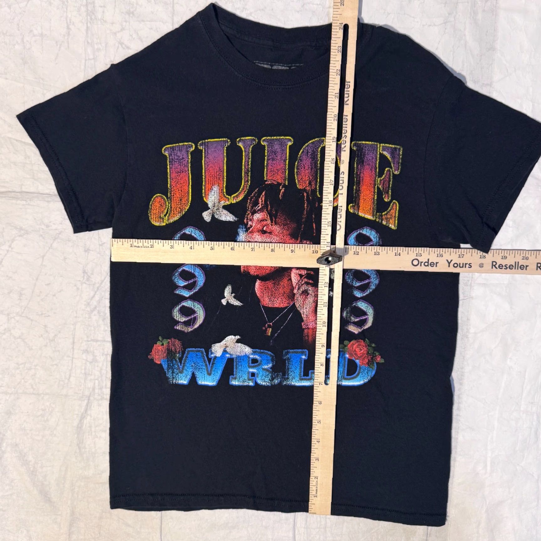 Vintage Juice WRLD Concert Tour Graphic TShirt Merch Shirt - S Men Black Logo 999 Graphic Print Vintage No Size US S / EU 44-46 / 1 - 4 Thumbnail
