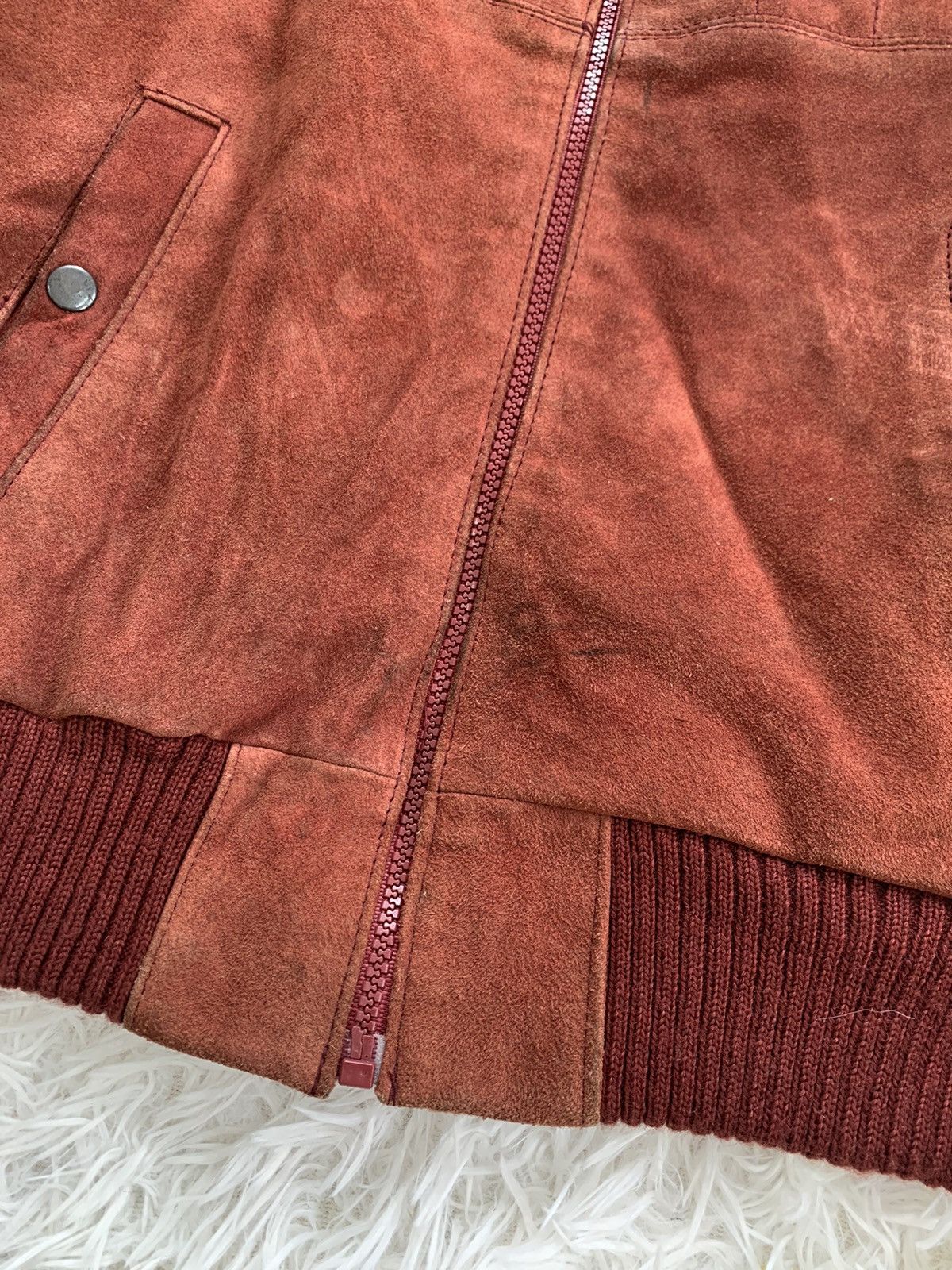 Leather Suede Knitted Jacket Size US M / EU 48-50 / 2 - 5 Thumbnail