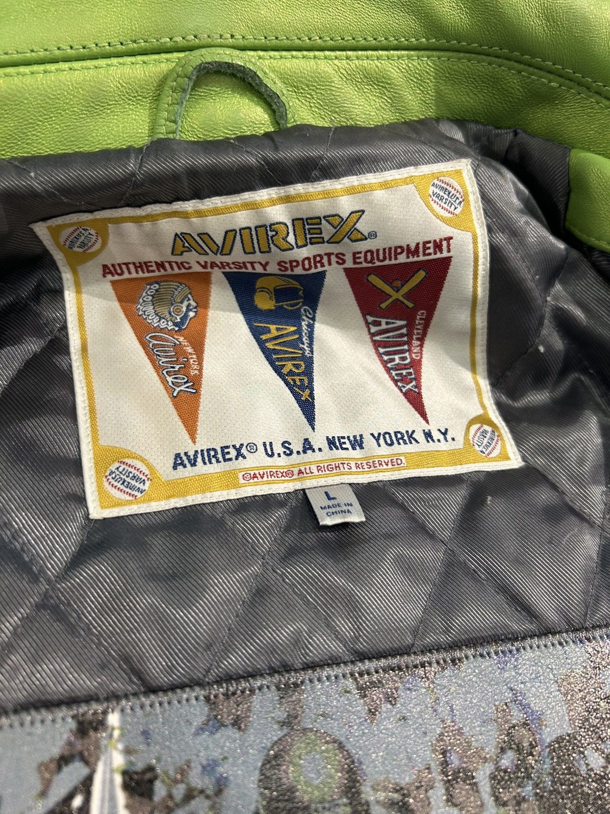 Avirex Avirex Stars and Stripes Leather Jacket Size US L / EU 52-54 / 3 - 10 Thumbnail