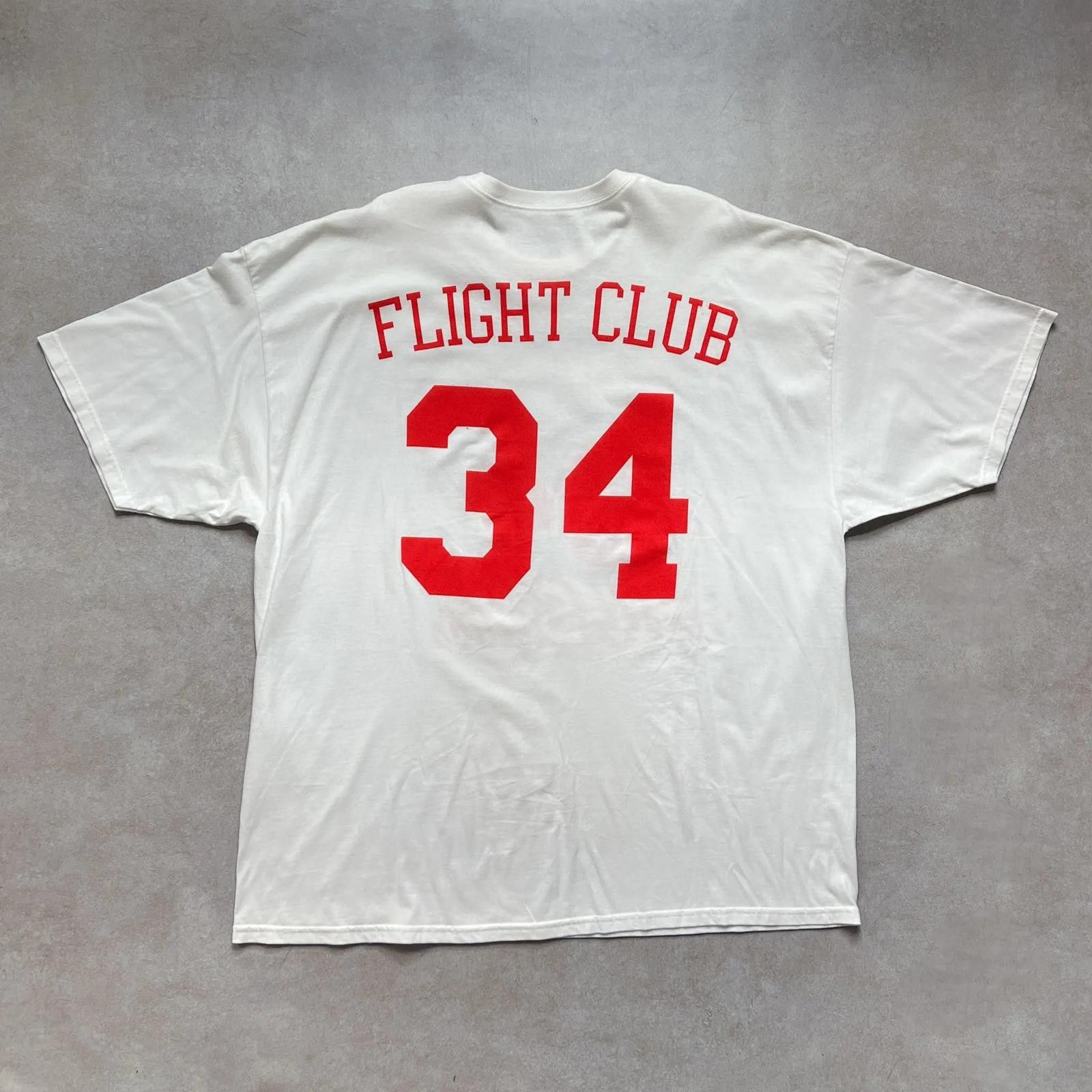 Designer 2000s Rare Flight Club New York White T Shirt - 3XL Size US XXL / EU 58 / 5 - 2 Thumbnail