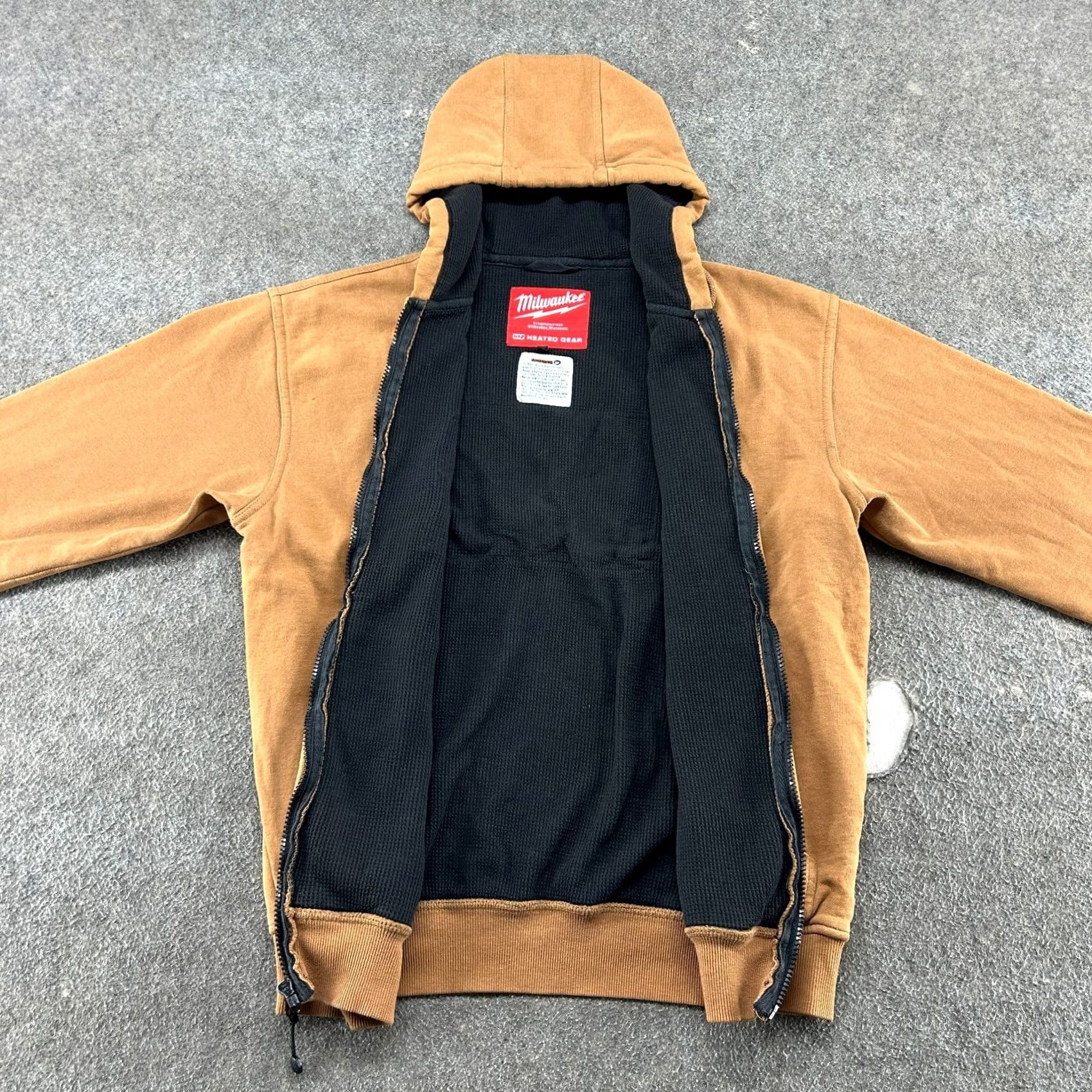 Vintage Milwaukee Hoodie Mens M Brown Full Zip Thermal Lined M12 Heated Gear UNTESTED Shirt Mens Brown Full Zip Hoodie Size US M / EU 48-50 / 2 - 6 Thumbnail