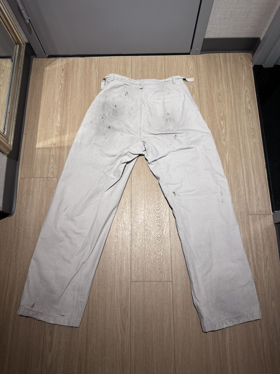 Balenciaga Balenciaga Mud Distressed Cargo Pants White 2023 Size US 32 / EU 48 - 8 Thumbnail