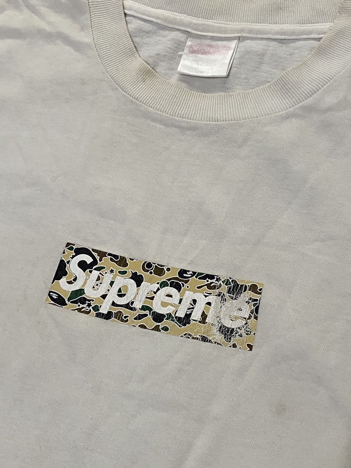 Supreme Rare!! Supreme X Bape collab 1998 tshirt Size US M / EU 48-50 / 2 - 1 Thumbnail
