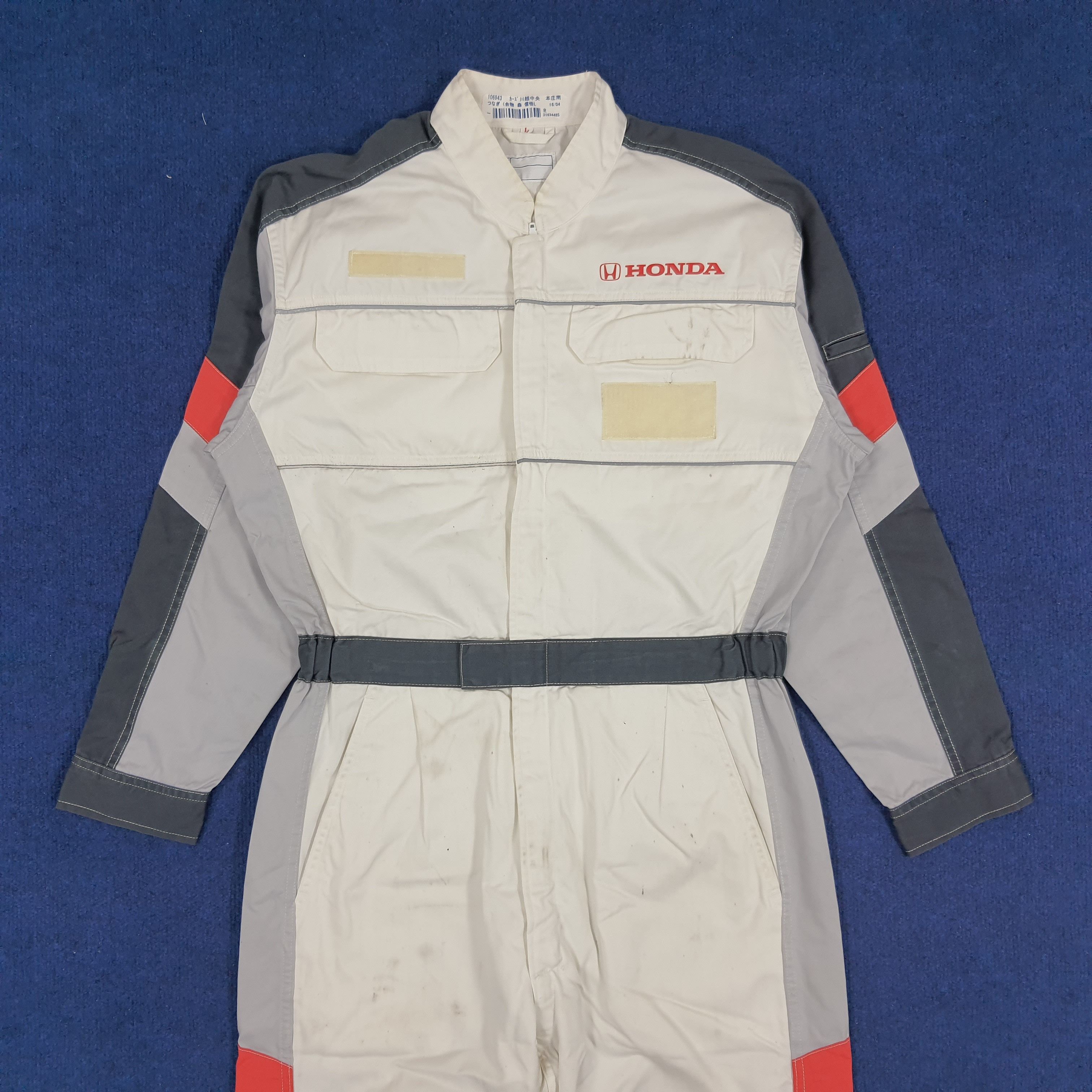 Honda × Japanese Brand Vintage HONDA Racing Japan Motorsports Brand Coverall Size US M / EU 48-50 / 2 - 3 Thumbnail