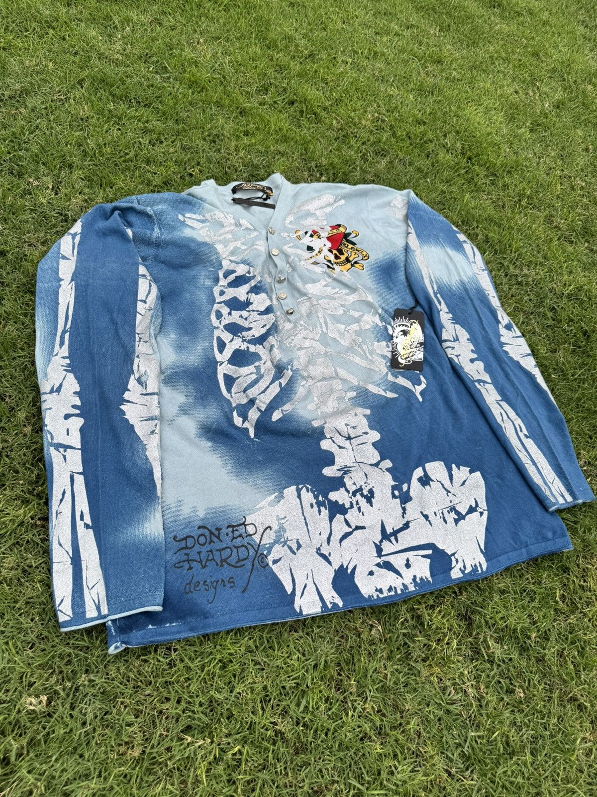 Ed Hardy Ed Hardy by Christian Audigier Cardigan Amazing Condition Size US XXL / EU 58 / 5 - 3 Thumbnail
