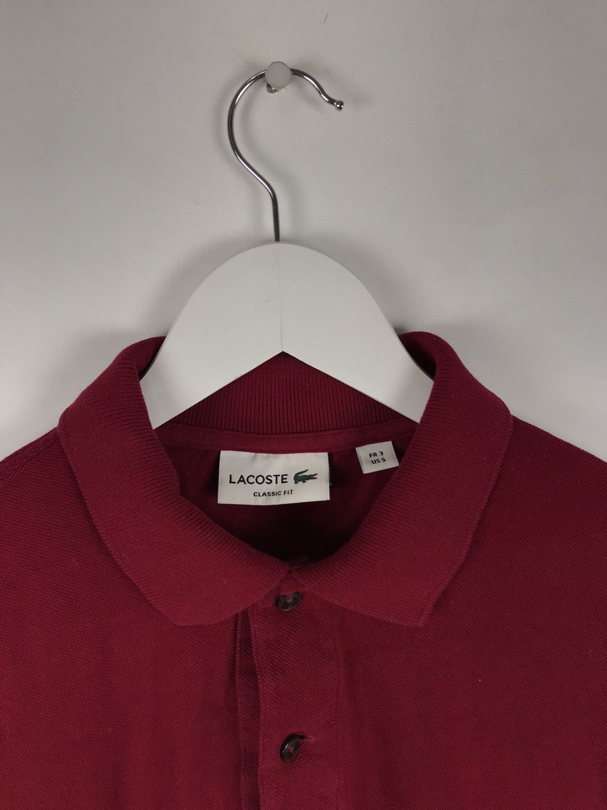 Lacoste Men’s S/3/46,Lacoste Classic Burgundy Casual Polo,Poloshirt Size US S / EU 44-46 / 1 - 4 Thumbnail