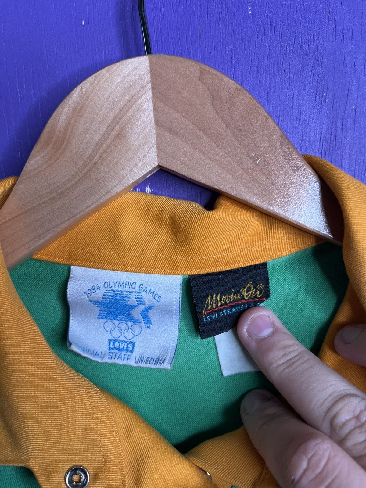 Levi's × USA Olympics × Vintage Vintage 1984 Levi’s orange tab Olympics polo shirt Size US M / EU 48-50 / 2 - 4 Thumbnail