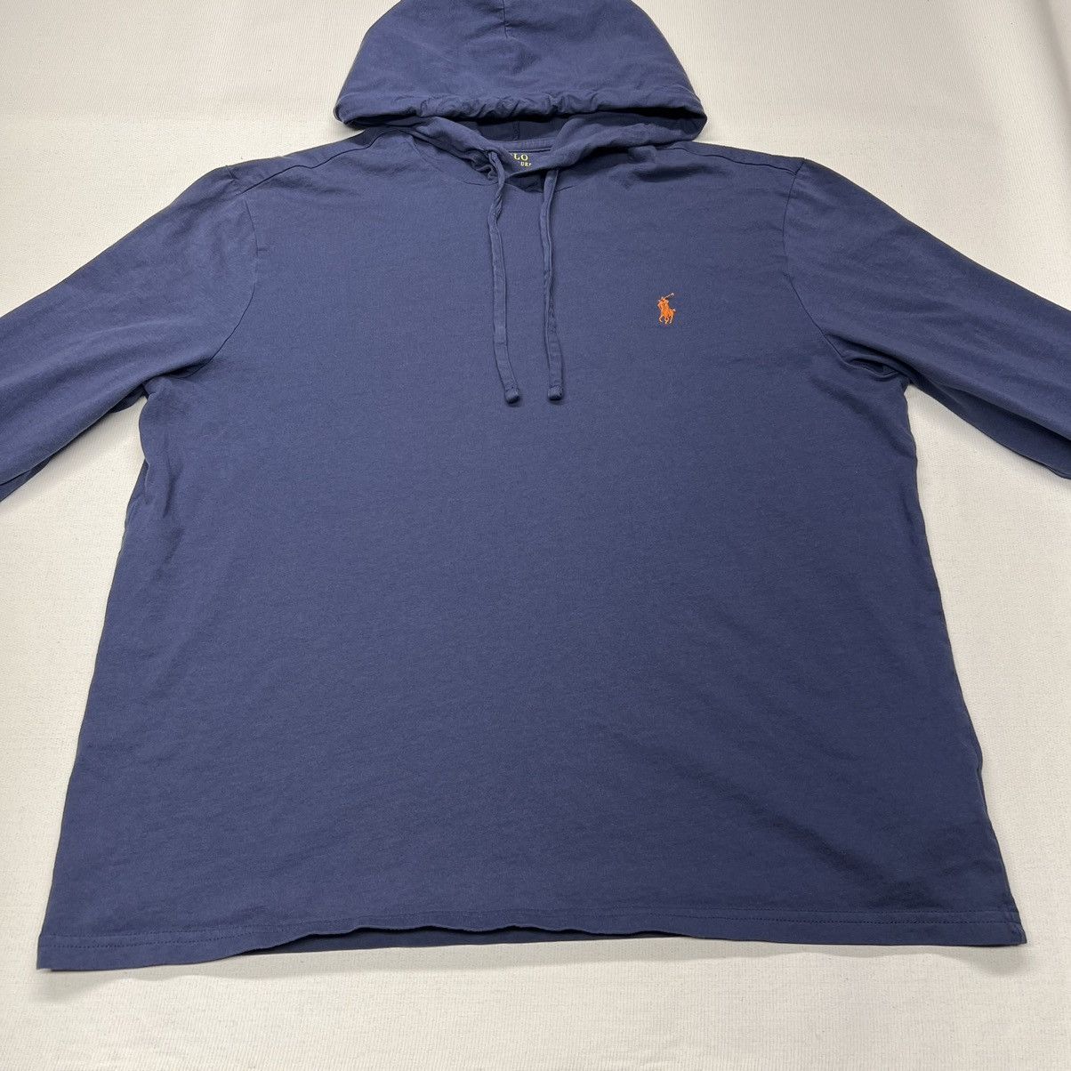 Polo Ralph Lauren Polo Ralph Lauren Hooded Tee Shirt Blue Hoodie Logo Y2K Size US L / EU 52-54 / 3 - 4 Thumbnail