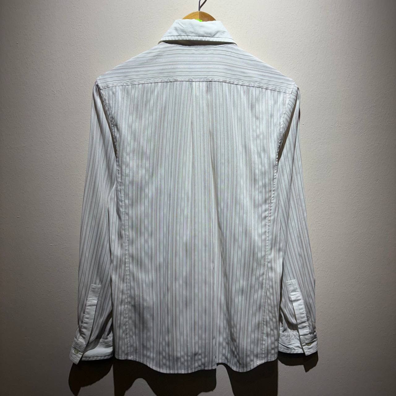 Katharine Hamnett London Katherine Hamnett Pink Striped White Collar Button Up Shirt Size US M / EU 48-50 / 2 - 2 Thumbnail