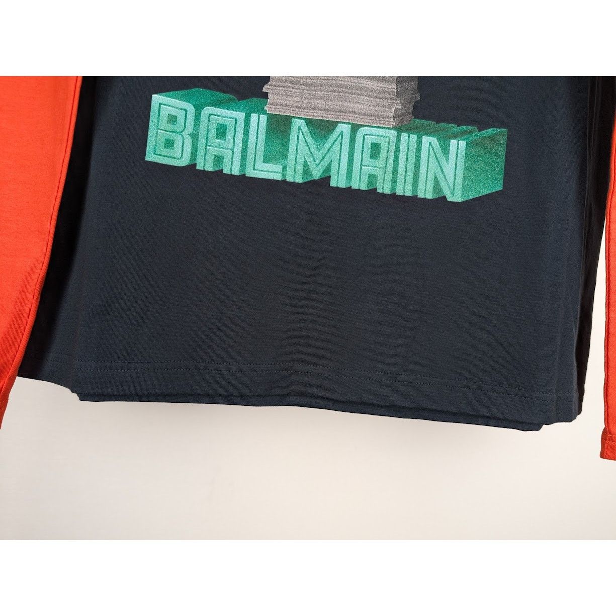 Balmain o1rshd1 Q:2 / Space Long Sleeve T-Shirt in Red M Size US M / EU 48-50 / 2 - 8 Thumbnail