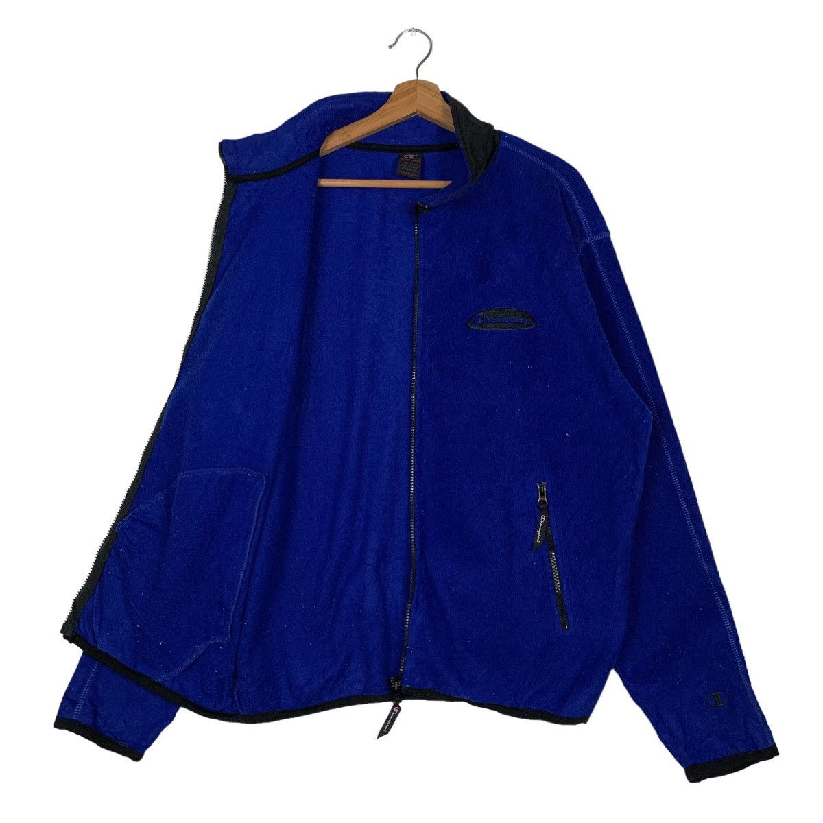 Champion Vintage Champion Embroidery Logo Blue Fleece Jacket #0004-C1 Size US L / EU 52-54 / 3 - 11 Thumbnail