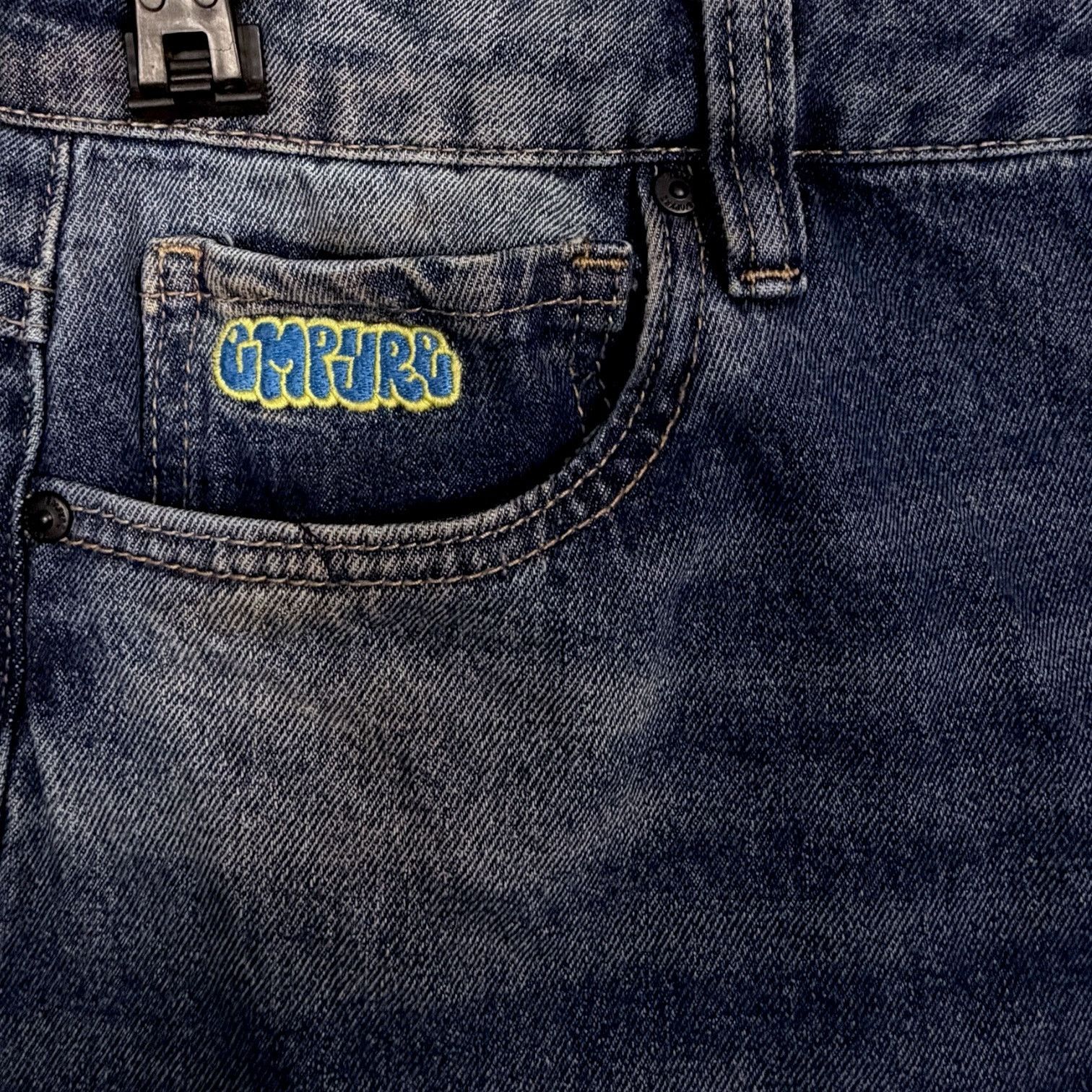 Empyre Empyre Unwind Denim Jeans Wide Leg Internal Drawstring 27 Size US 27 - 3 Thumbnail