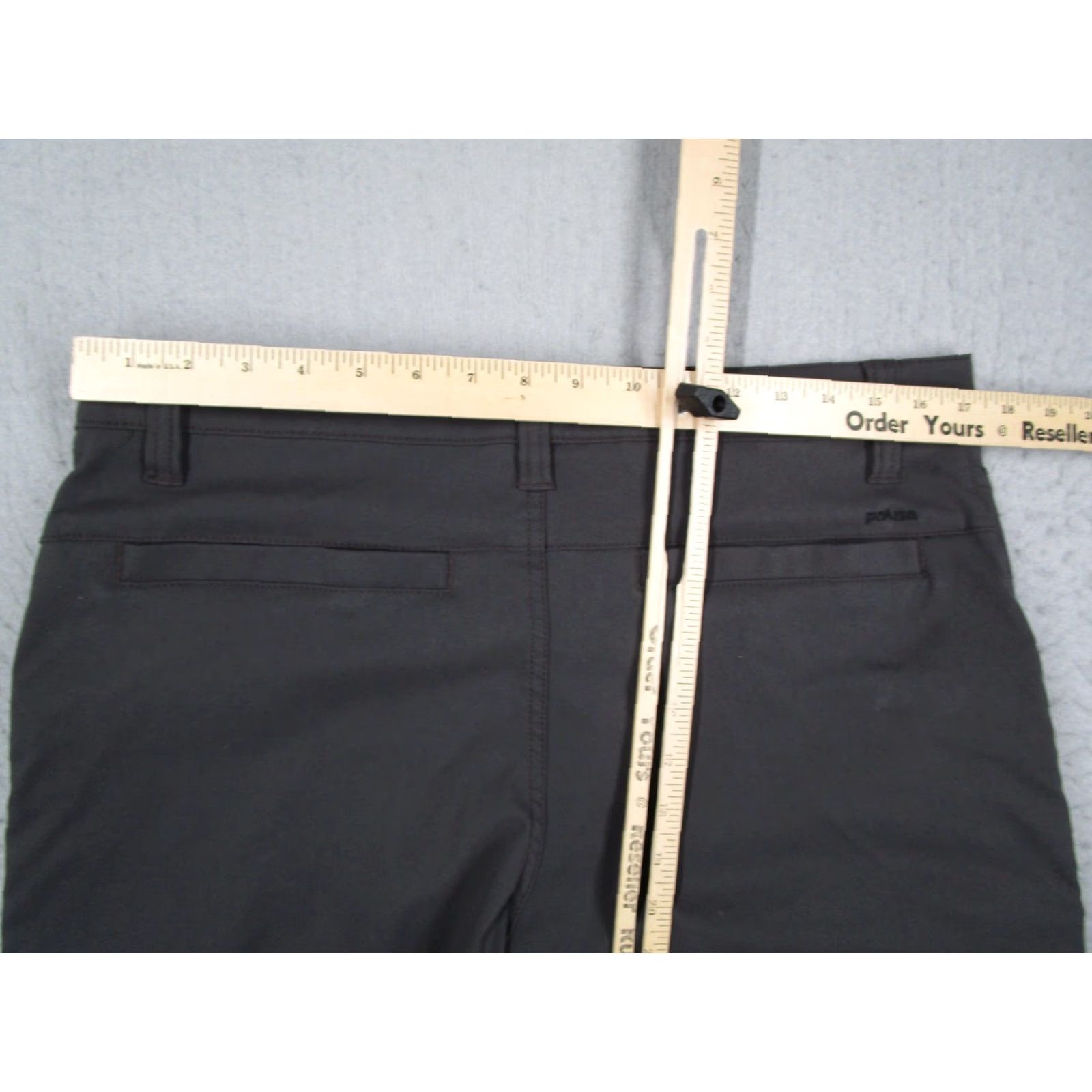 Prana prAna Pants Mens 34x32 Slim Chino Gray Travel Hiking Cargo Pocket 97% nylon Spandex Size US 34 / EU 50 - 6 Thumbnail