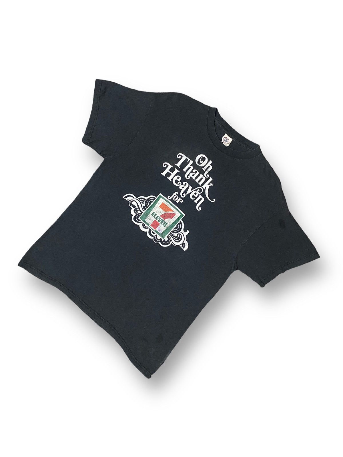 Japanese Brand × Vintage Vintage Tee Delta 7 Eleven 24 Hours Market Oh Thank Heaven Size US L / EU 52-54 / 3 - 4 Thumbnail