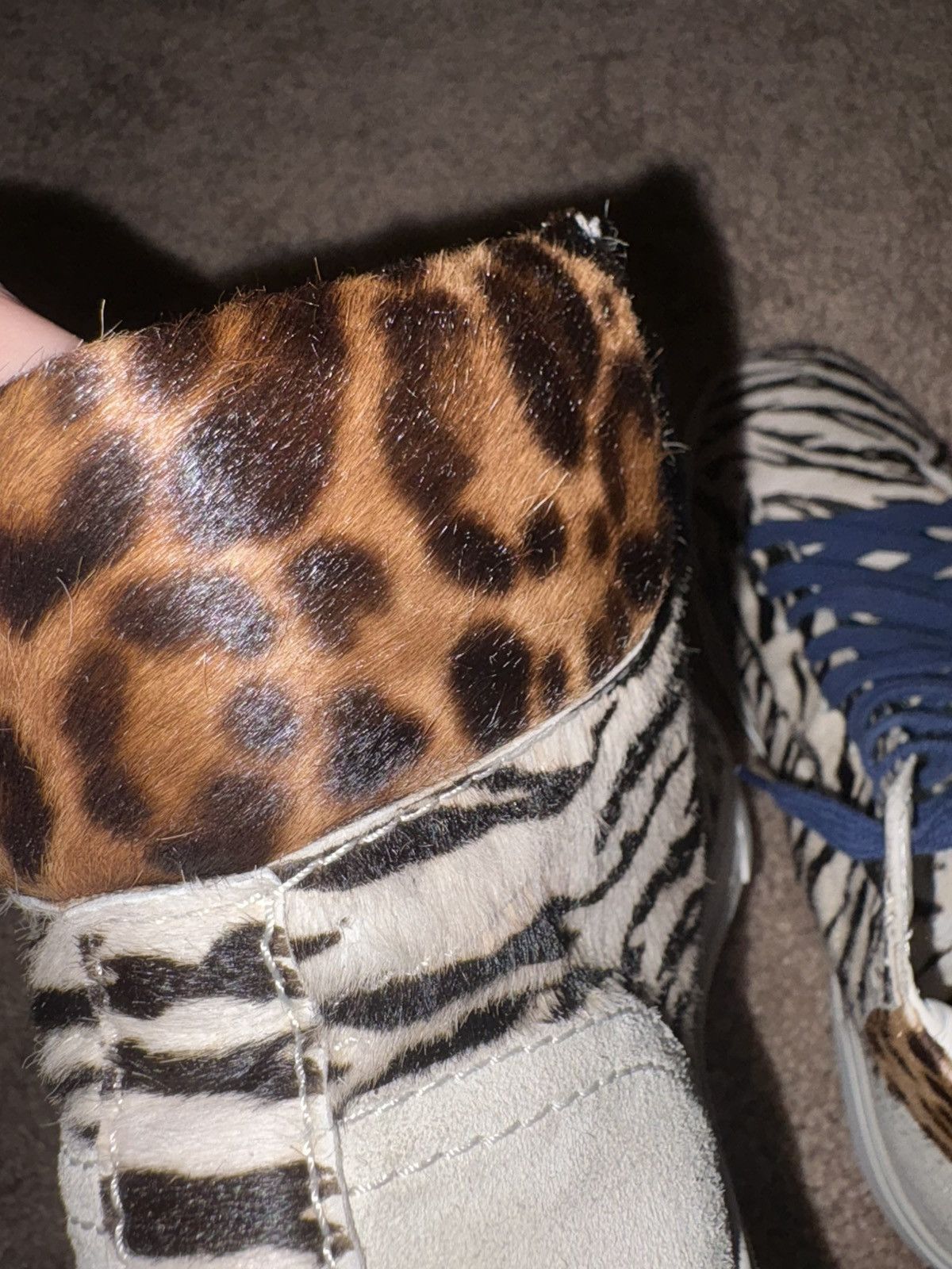 Saint Laurent Paris Saint Laurent Joe Pony Hair Calf Cheetah Zebra Sneaker Shoe Size US 9.5 / EU 42-43 - 5 Thumbnail