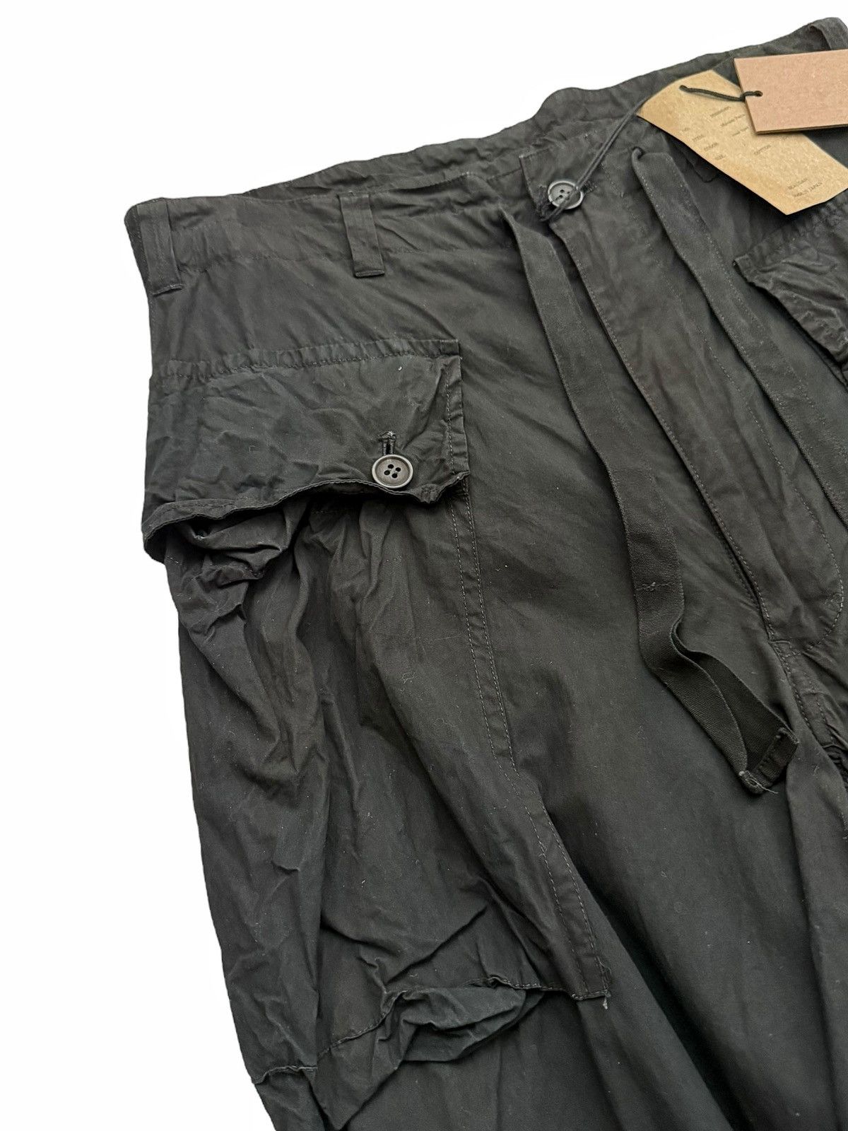 Beaugan $1,400 Monkey Pant Mud Dye Cargo Black Size US 30 / EU 46 - 6 Thumbnail