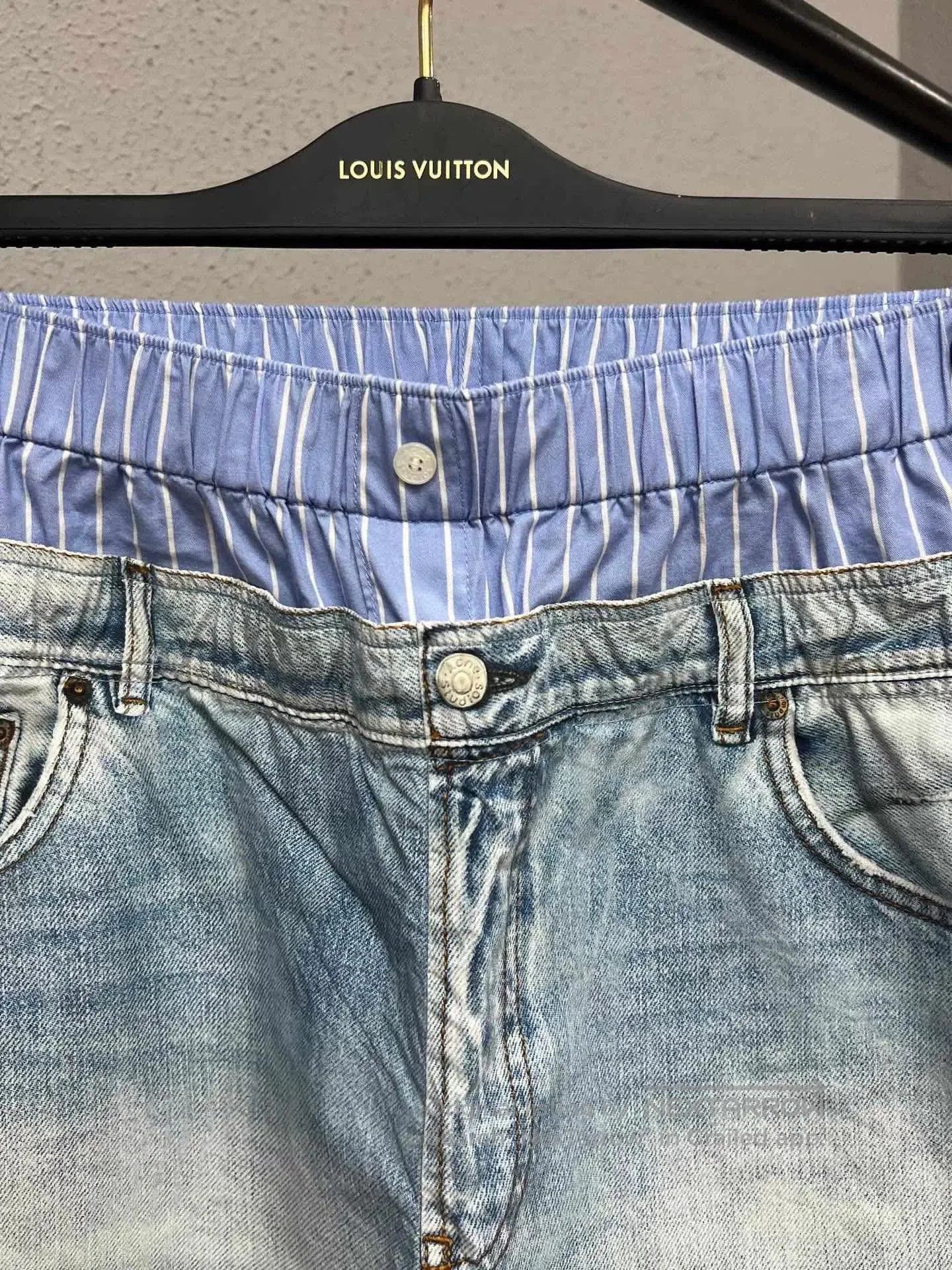 Acne Studios acne studios faux layered denim pants. Size US 34 / EU 50 - 3 Thumbnail