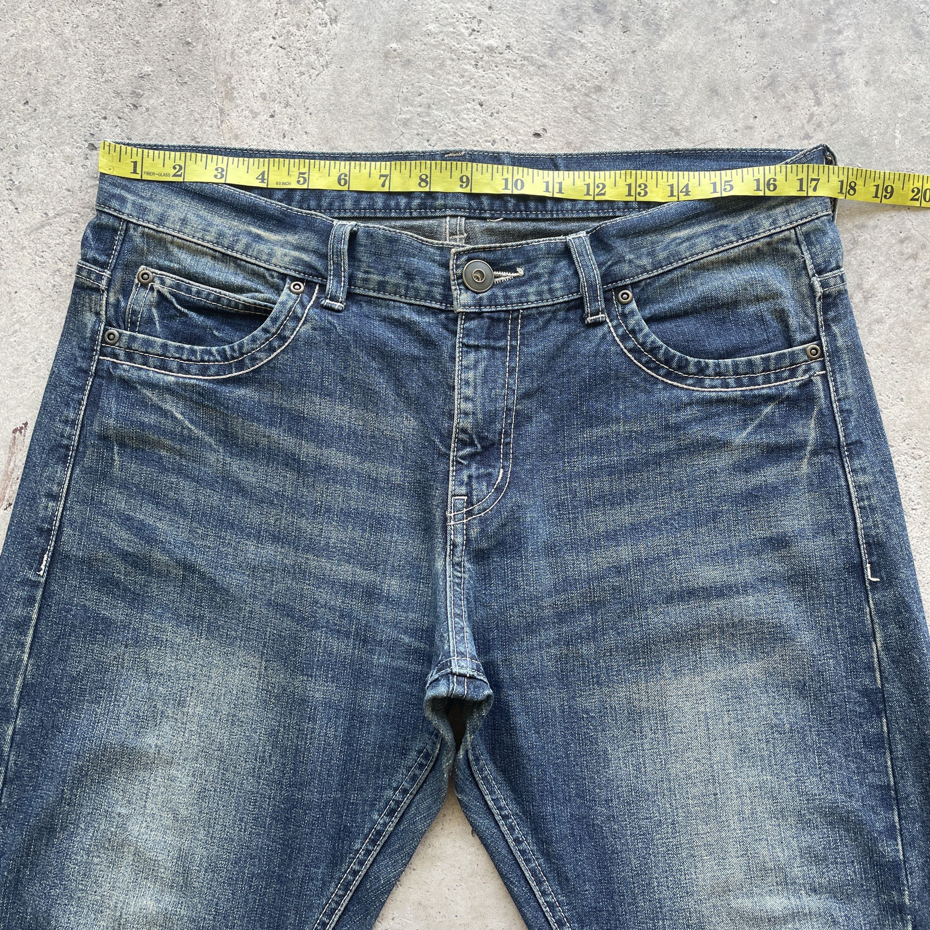 Japanese Brand × Jean VINTAGE JAPANESE FADED JEANS DENIM PANTS W35x29.5 Size US 35 - 5 Thumbnail