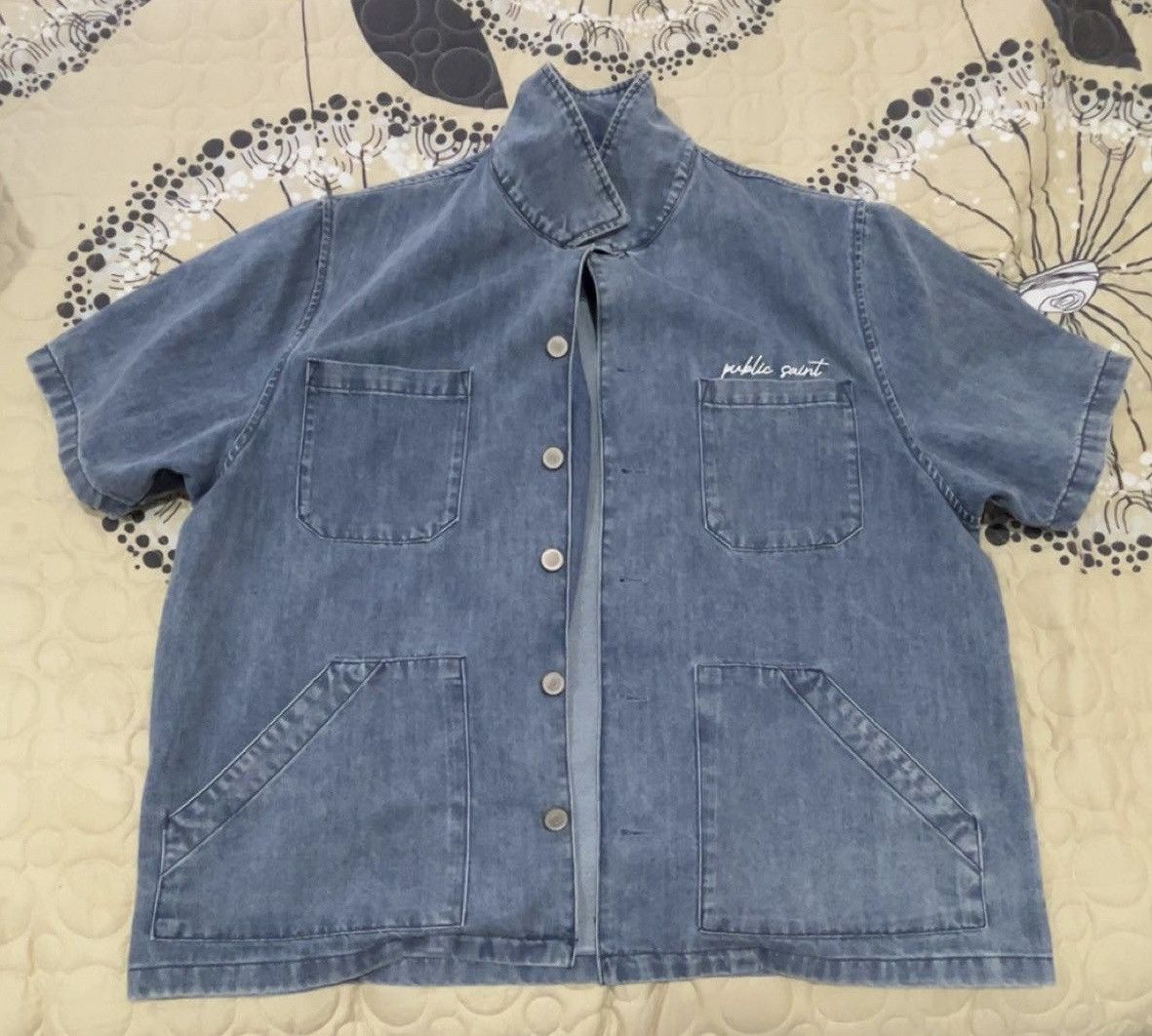 Other Public Saint Denim Collar Jacket Medium Size US M / EU 48-50 / 2 - 2 Thumbnail