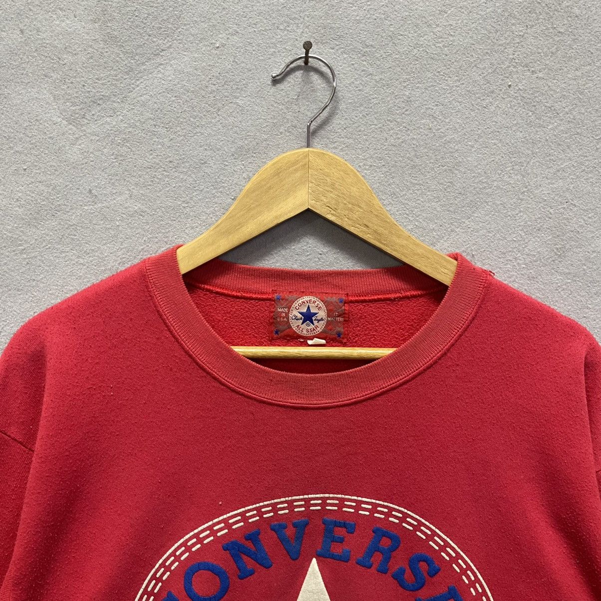 Converse Vintage Converse All Star Chuck Taylor Logo Sweatshirt Size US M / EU 48-50 / 2 - 2 Thumbnail