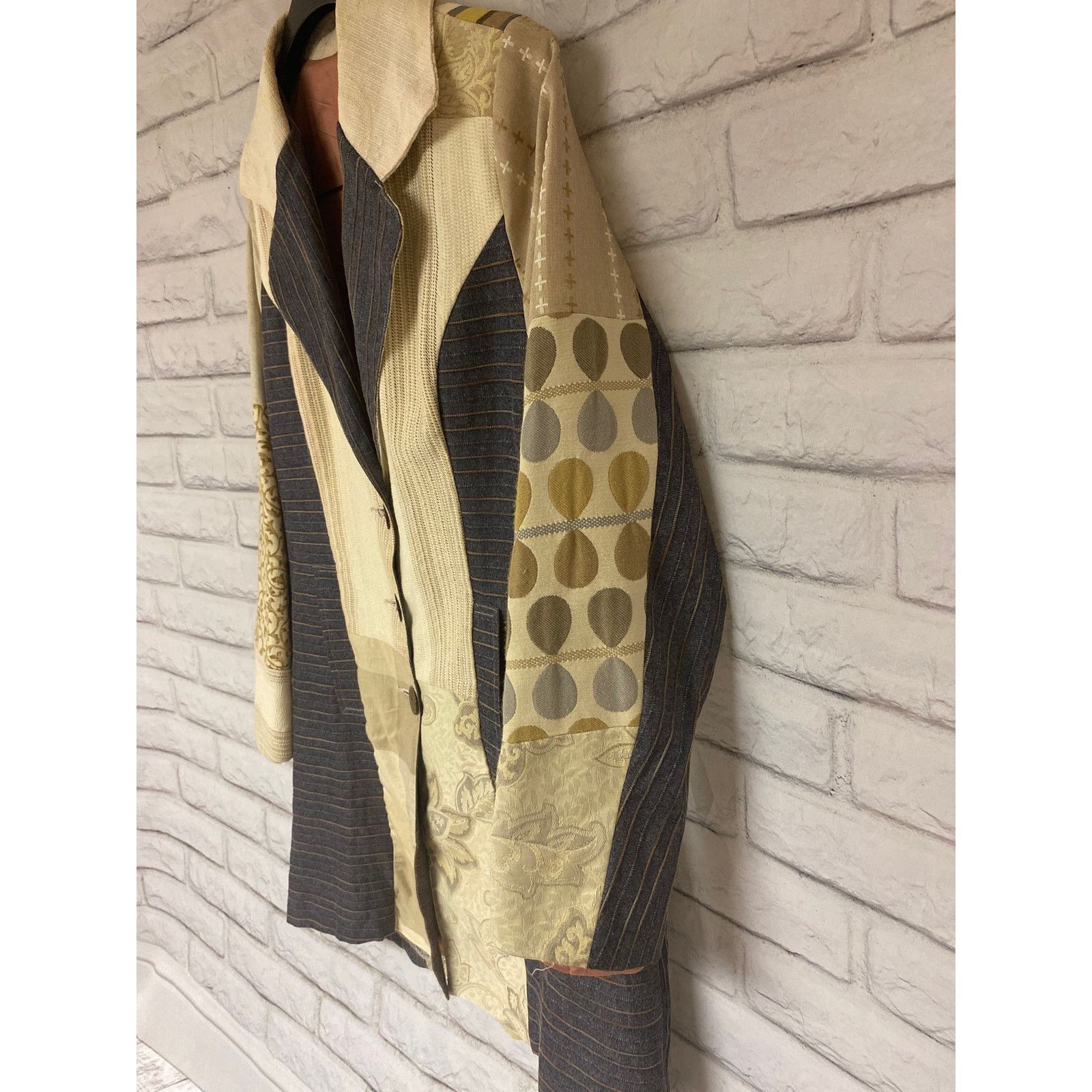 Unknown London Vintage Patchwork Blazer Jacket Small Size S / US 4 / IT 40 - 9 Thumbnail