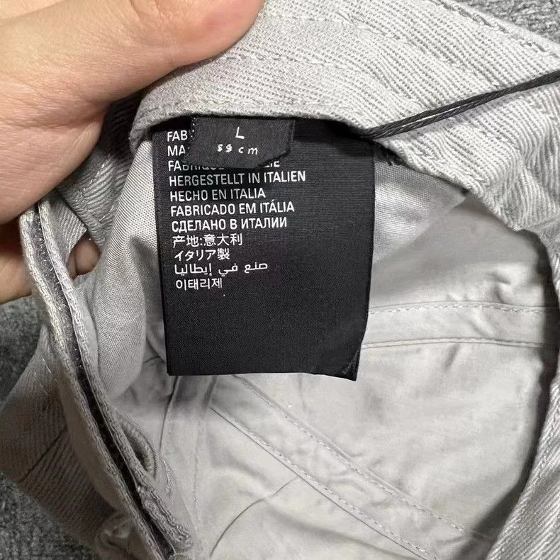 Balenciaga Balenciaga Cement grey monogram logo embroidered baseball c Size ONE SIZE - 4 Thumbnail