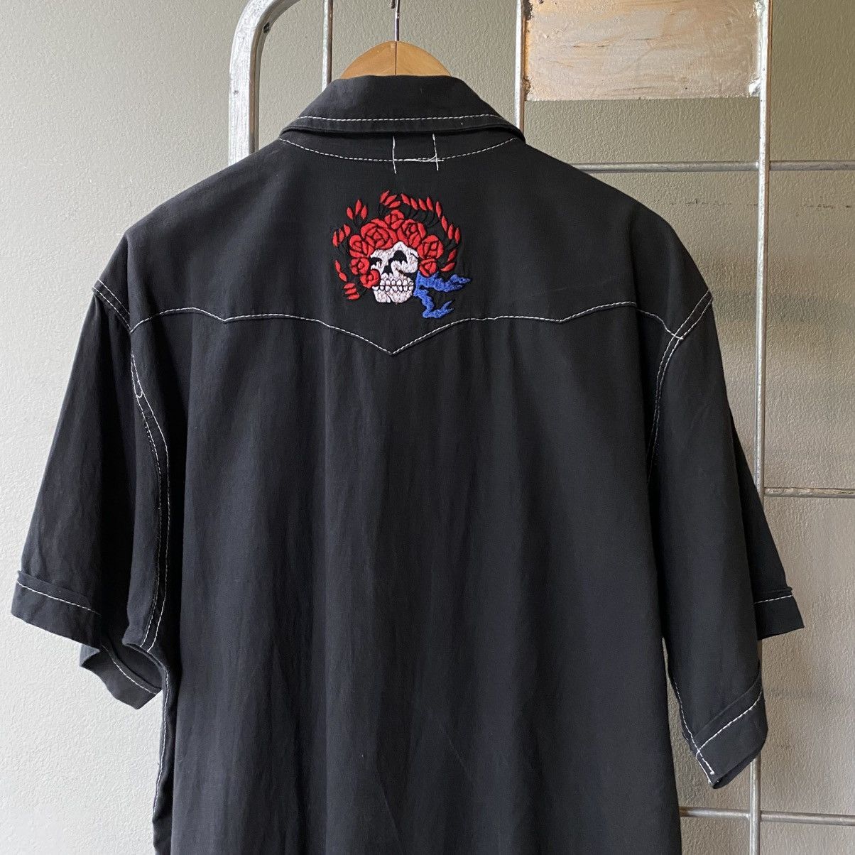 Grateful Dead GRATEFUL DEAD Black Rose Embroidered Western Shirt Size US XL / EU 56 / 4 - 3 Thumbnail