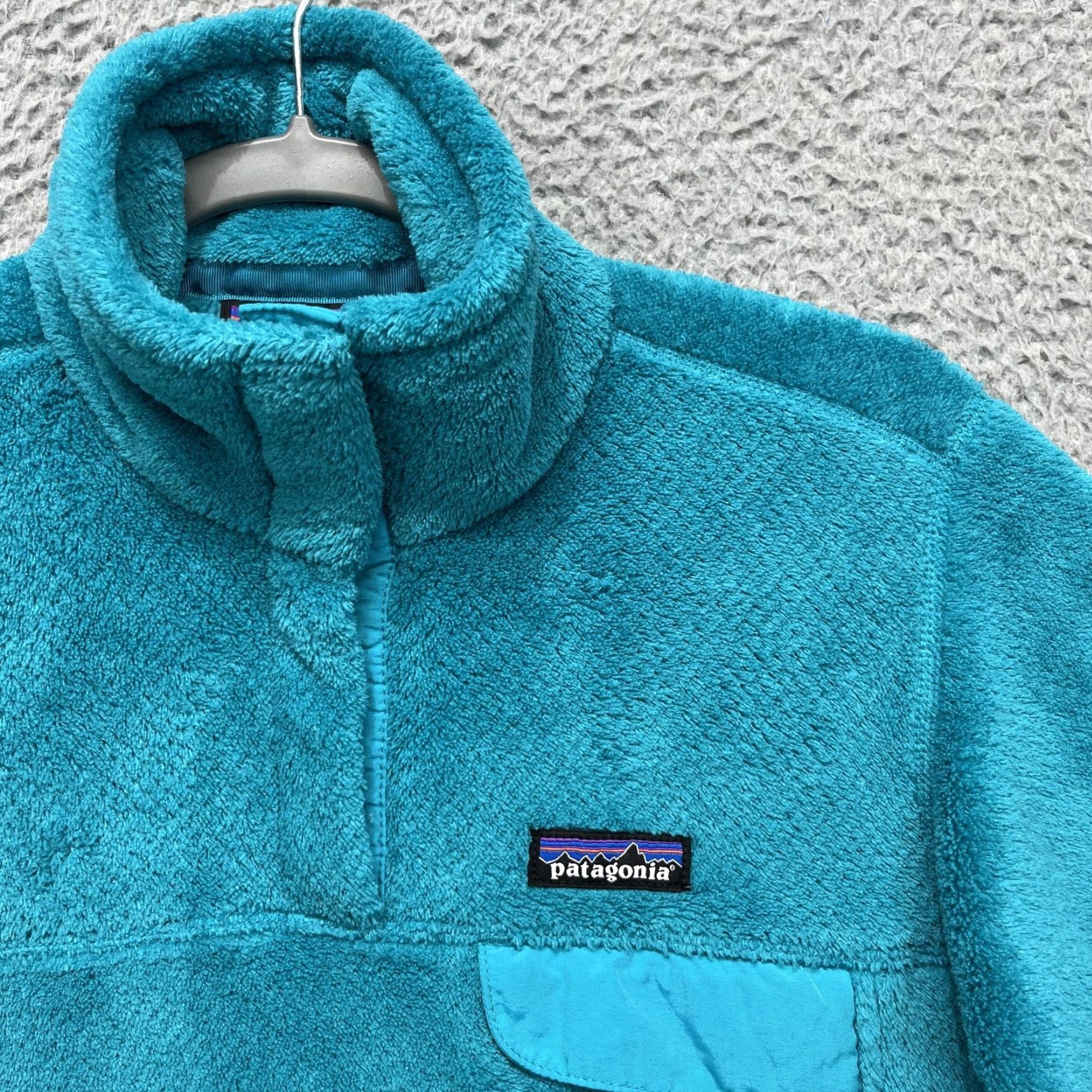 Patagonia VINTAGE Patagonia Re-Tool Snap-T Pullover Jacket Womens Small Teal Polartec Fleece 25442 Size S / US 4 / IT 40 - 3 Thumbnail