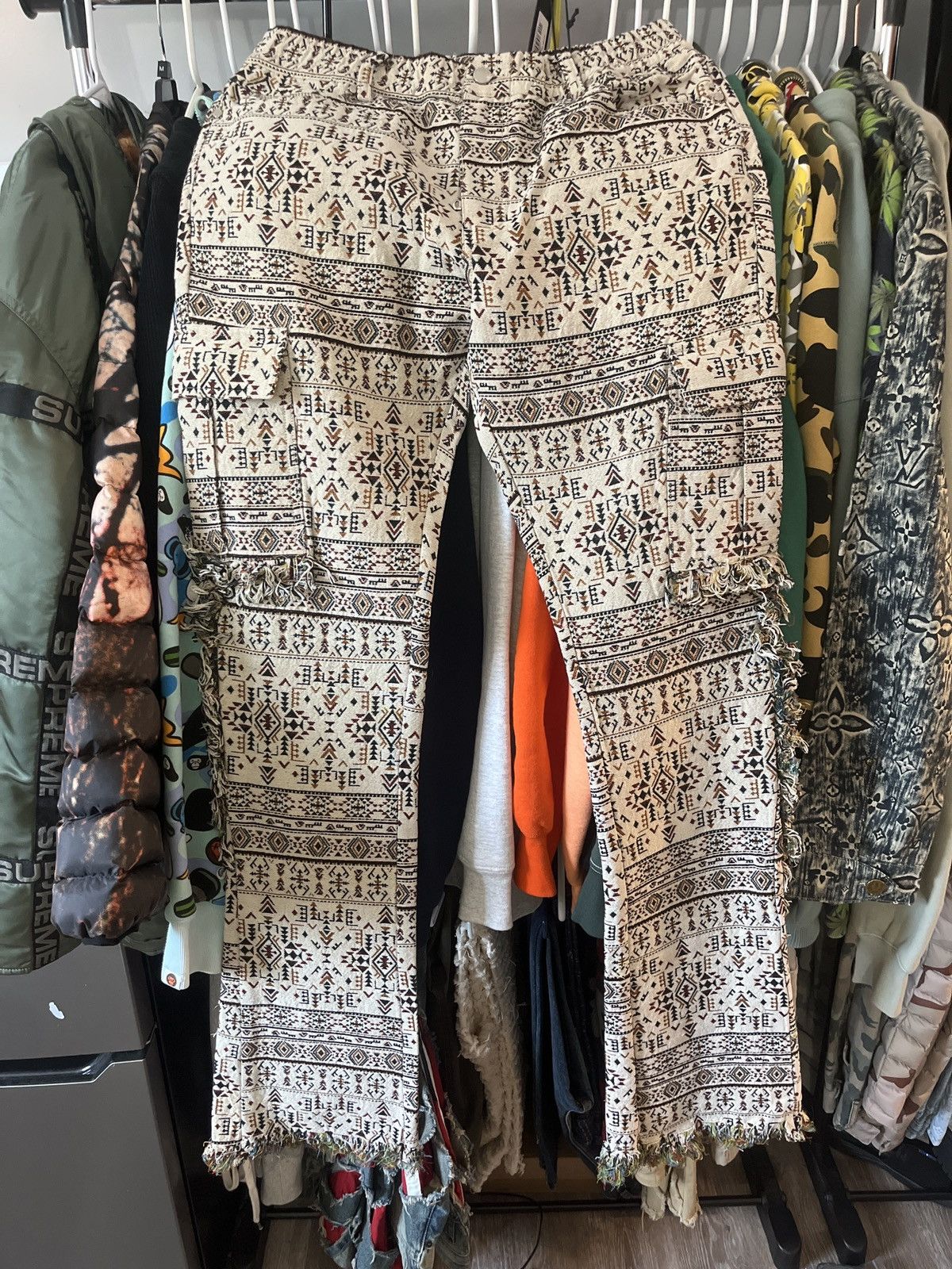 Rockstar Games × Vintage Rockstar Original Tapestry Cargo Pants - Size 34 Size US 34 / EU 50 - 1 Thumbnail